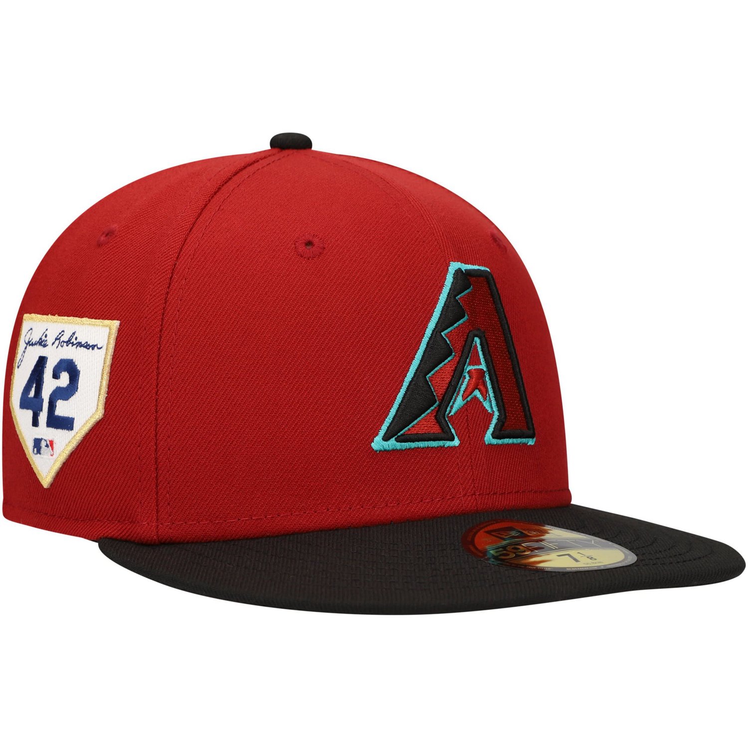 New Era Arizona Diamondbacks Jackie Robinson Day Side Patch 59FIFTY Fitted Hat                                                   - view number 1