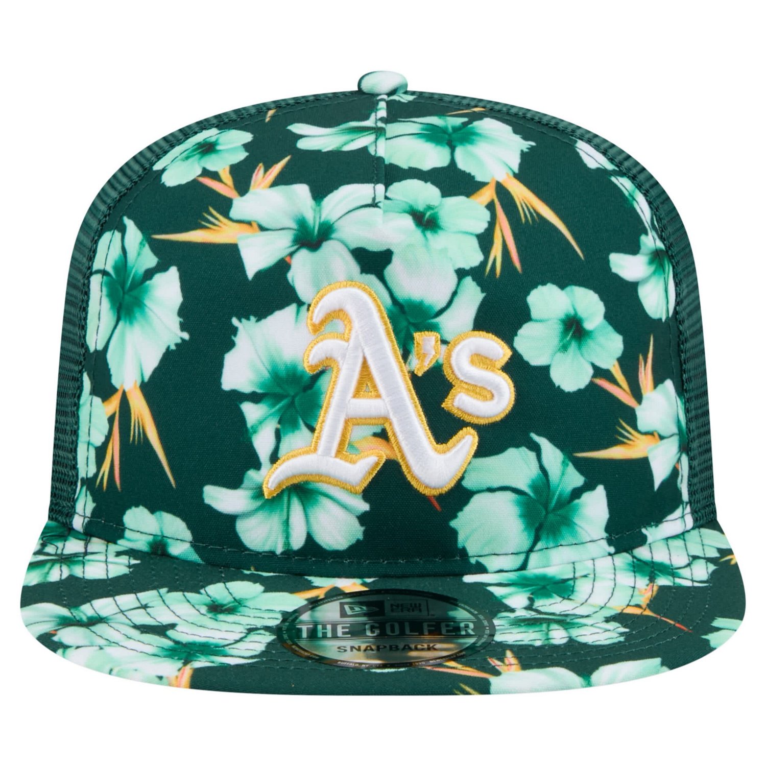 New Era Athletics Adventure Pattern Golfer Trucker Snapback Hat - view number 2