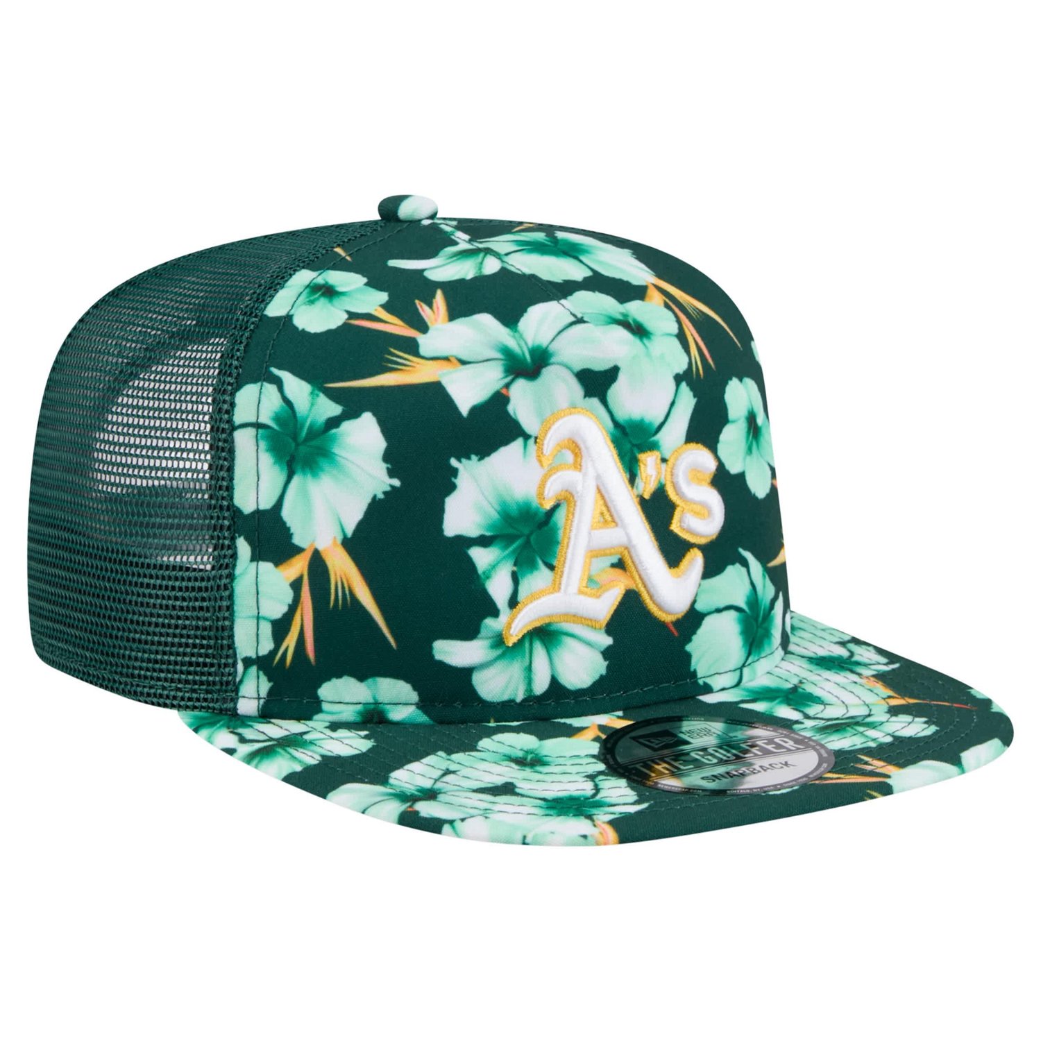 New Era Athletics Adventure Pattern Golfer Trucker Snapback Hat - view number 3