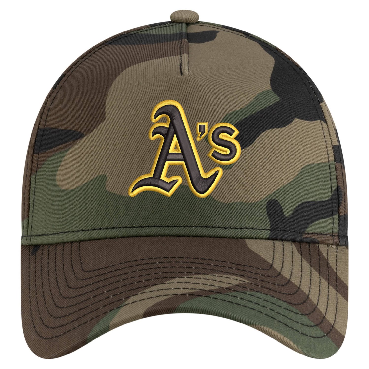 New Era Athletics Woodland Team Pop 9FORTY A-Frame Adjustable Hat