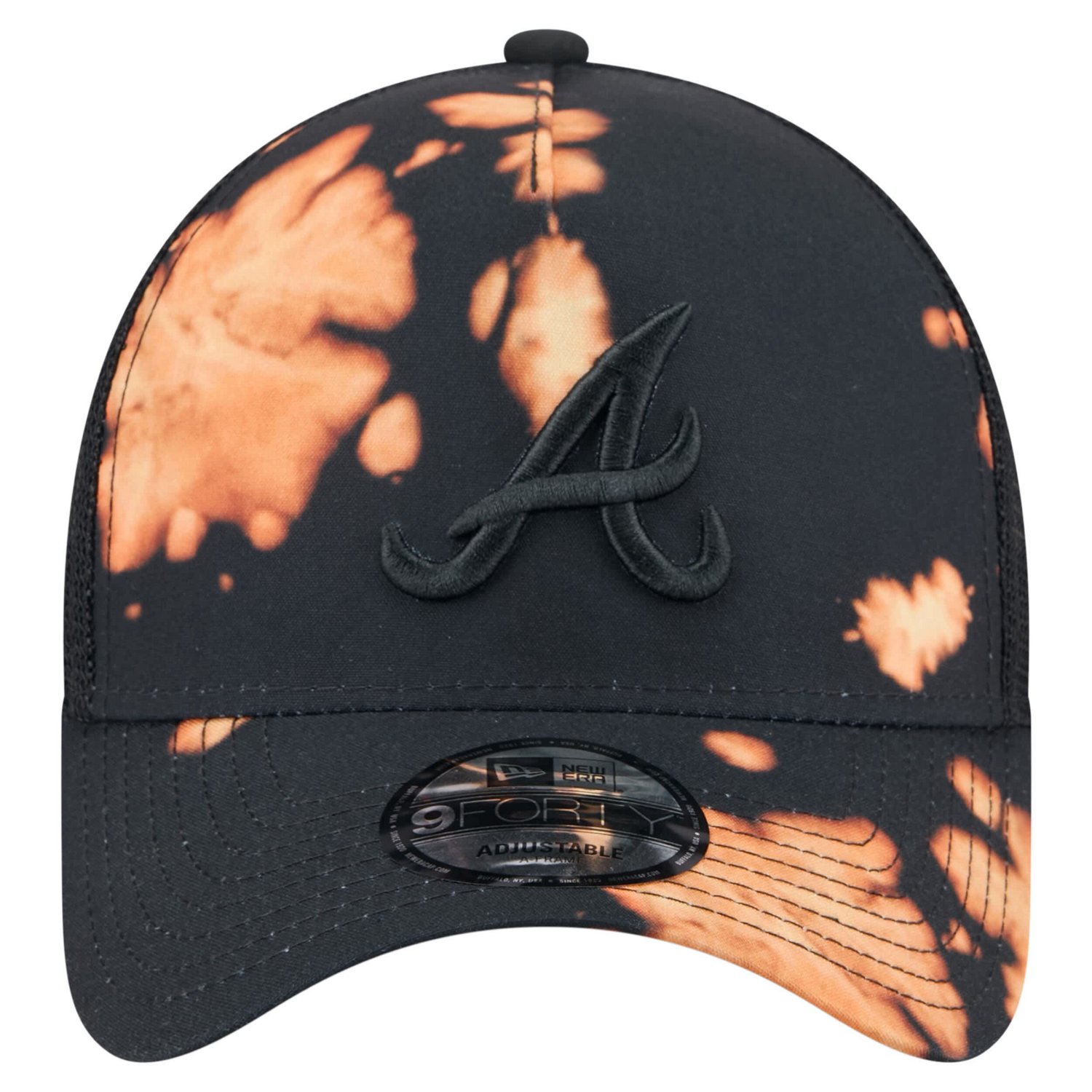 New Era Atlanta Braves Bleached A-Frame 9FORTY Adjustable Hat - view number 2