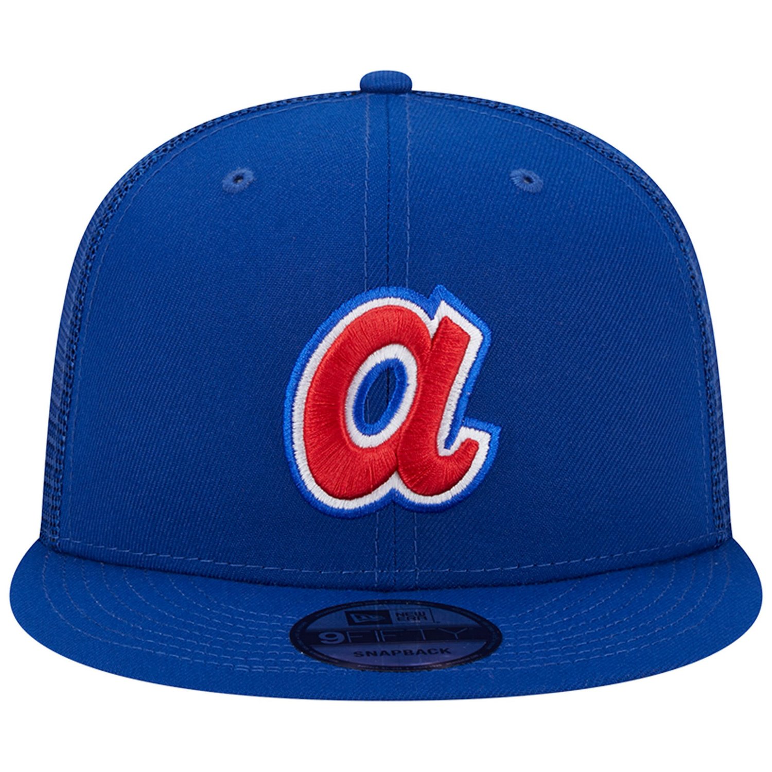 New Era Atlanta Braves Cooperstown Collection Team Color Trucker 9FIFTY Snapback Hat                                             - view number 2