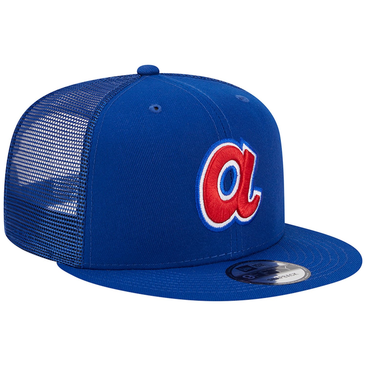 New Era Atlanta Braves Cooperstown Collection Team Color Trucker 9FIFTY Snapback Hat                                             - view number 3