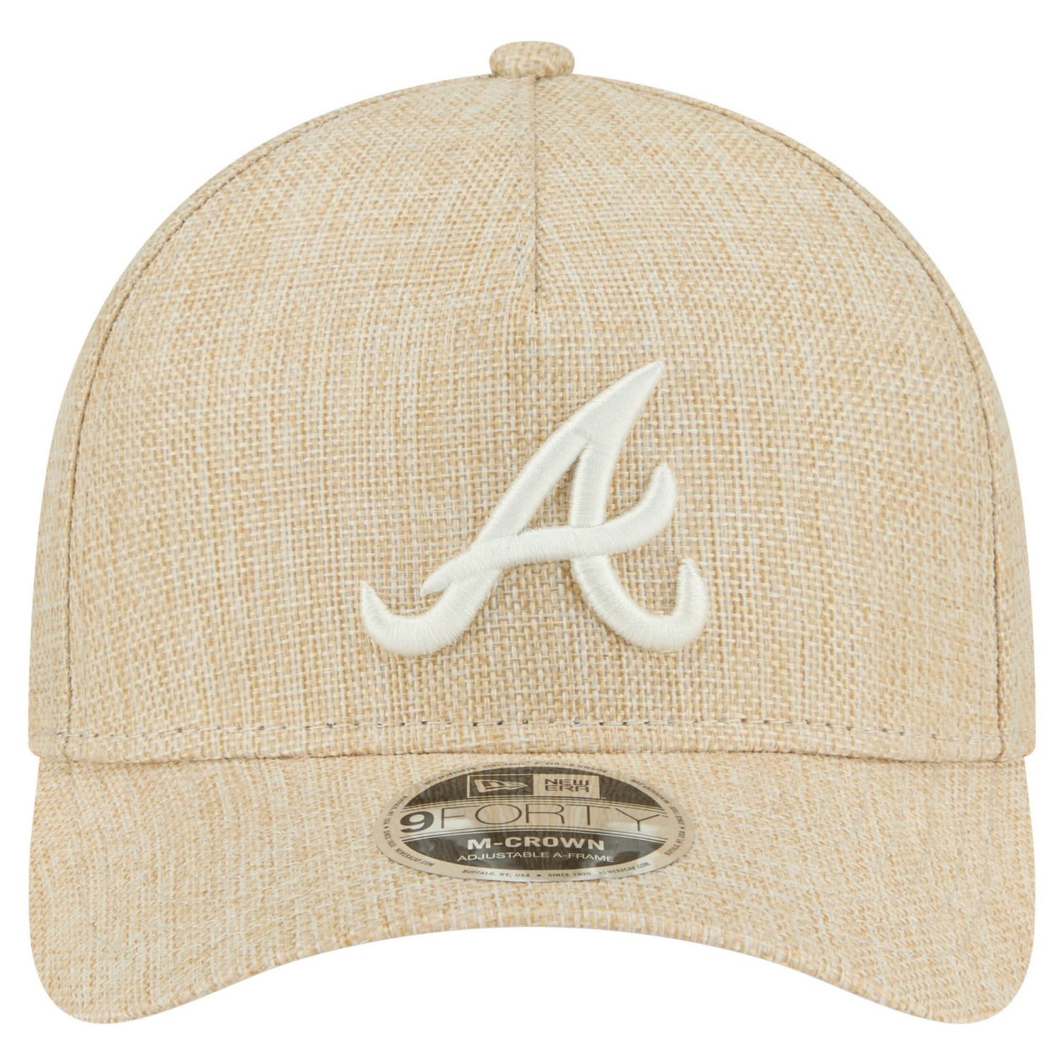 New Era Atlanta Braves Cotton Weave M-Crown A-Frame 9FORTY Adjustable Hat
