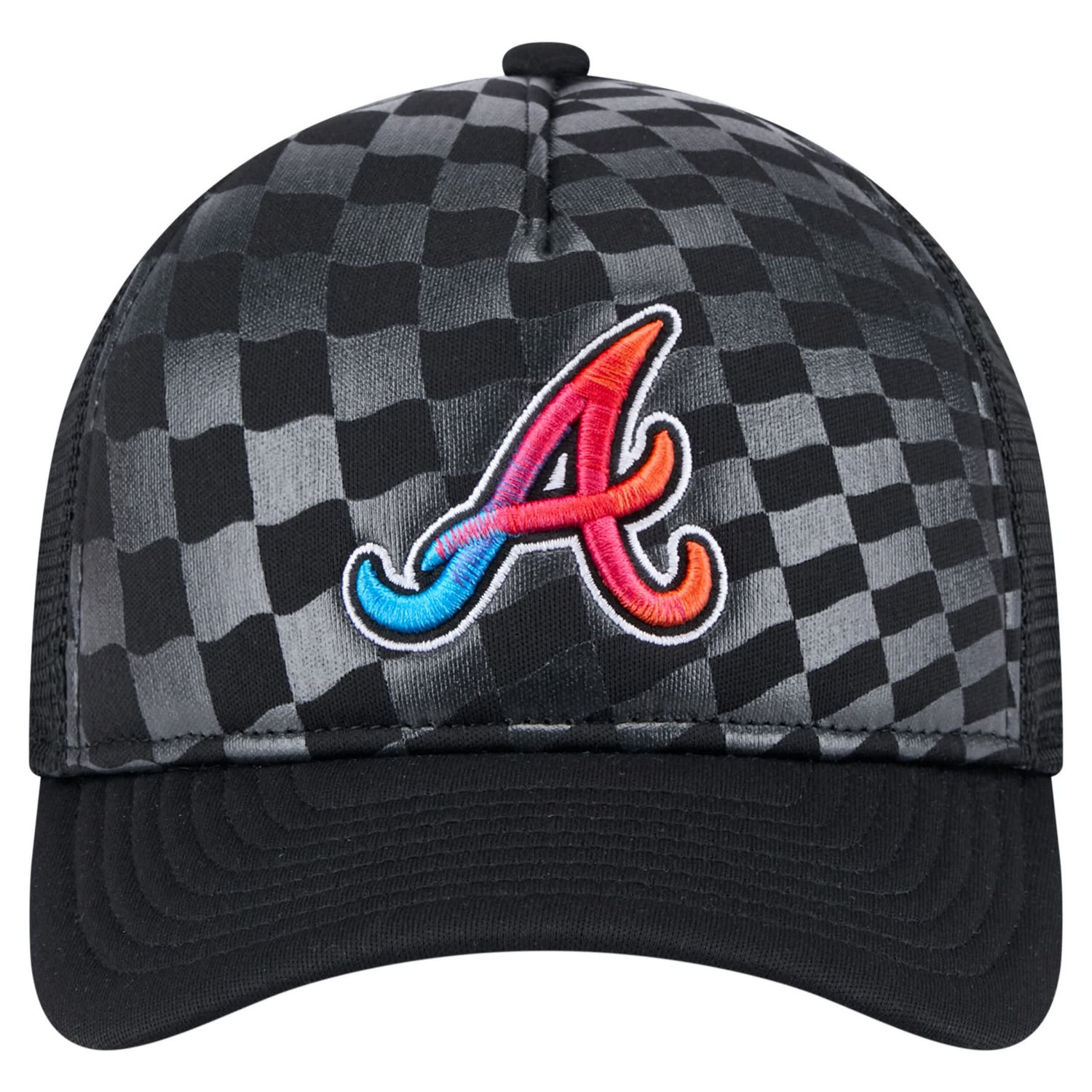 New Era Atlanta Braves Gradient 9FORTY A-Frame M-Crown Trucker Adjustable Hat
