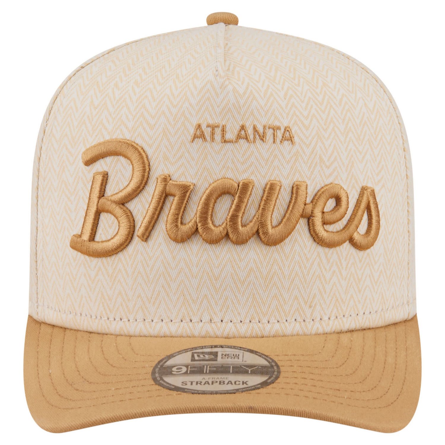 New Era Atlanta Braves Herringbone 9FIFTY A-Frame Snapback Hat