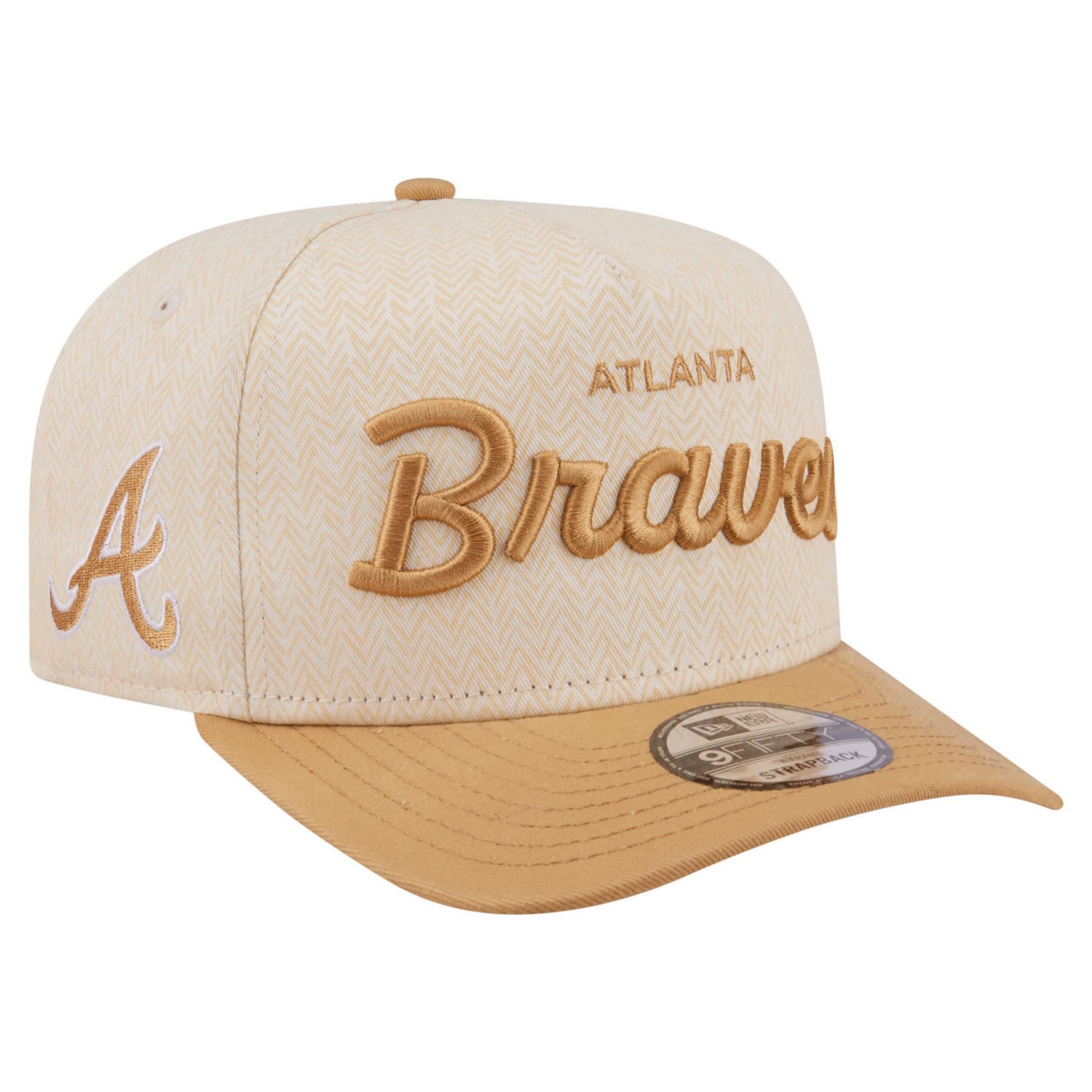 New Era Atlanta Braves Herringbone 9FIFTY A-Frame Snapback Hat