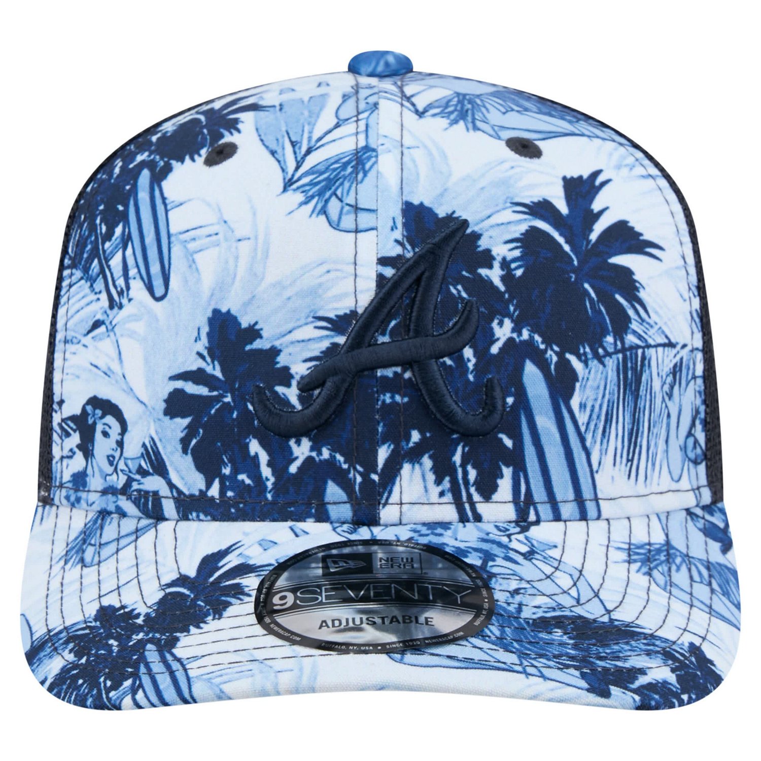 New Era Atlanta Braves Hula Trucker 9SEVENTY Adjustable Hat