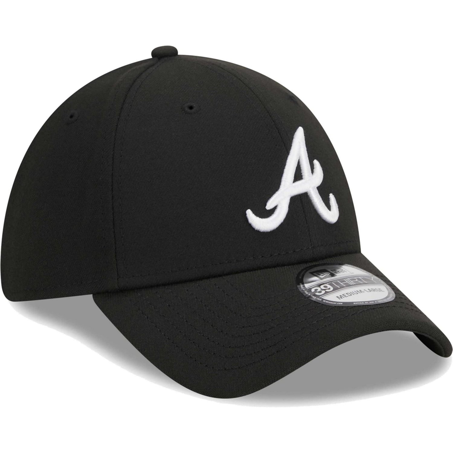 New Era Atlanta Braves Logo 39THIRTY Flex Hat                                                                                    - view number 3