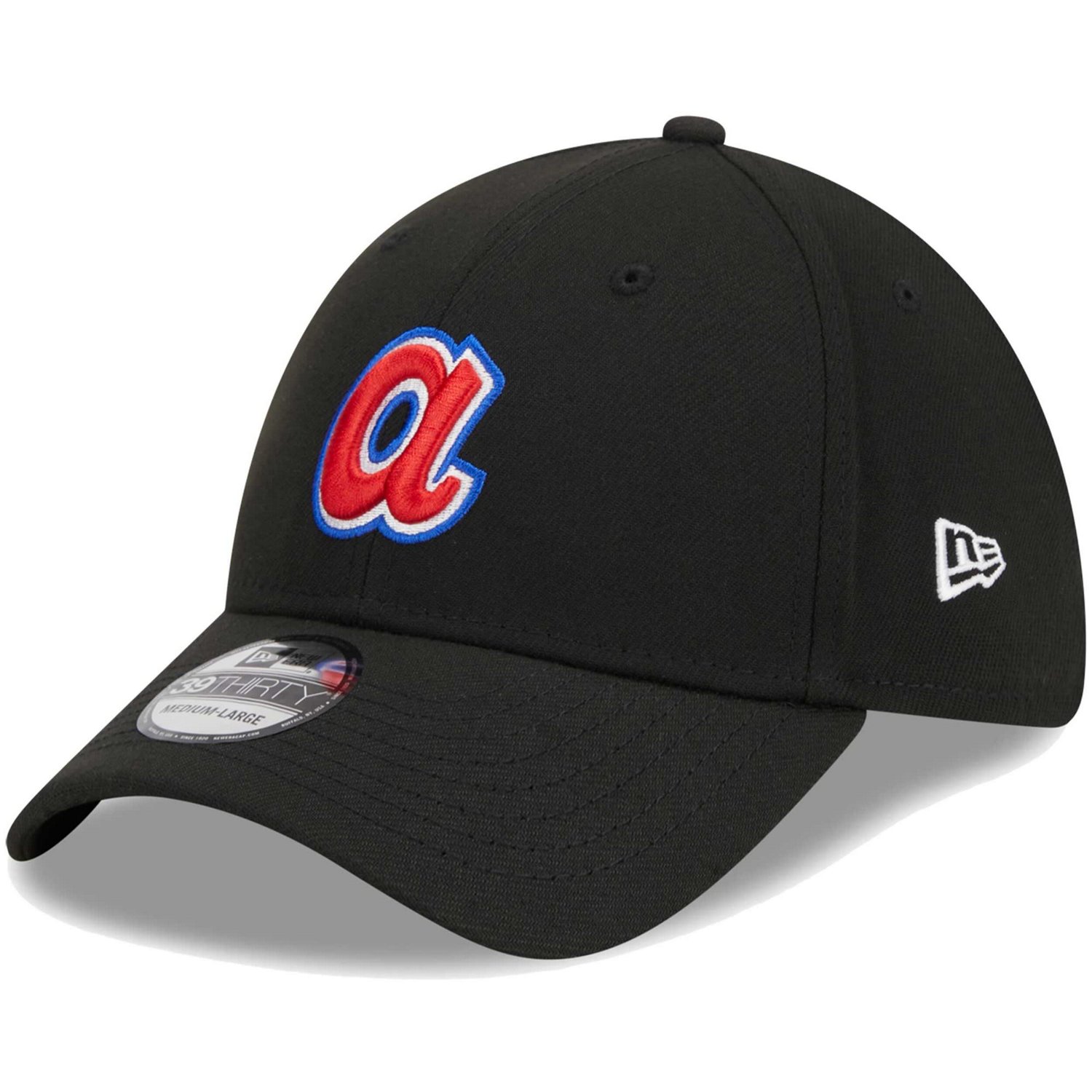 New Era Atlanta Braves Logo 39THIRTY Flex Hat                                                                                    - view number 1