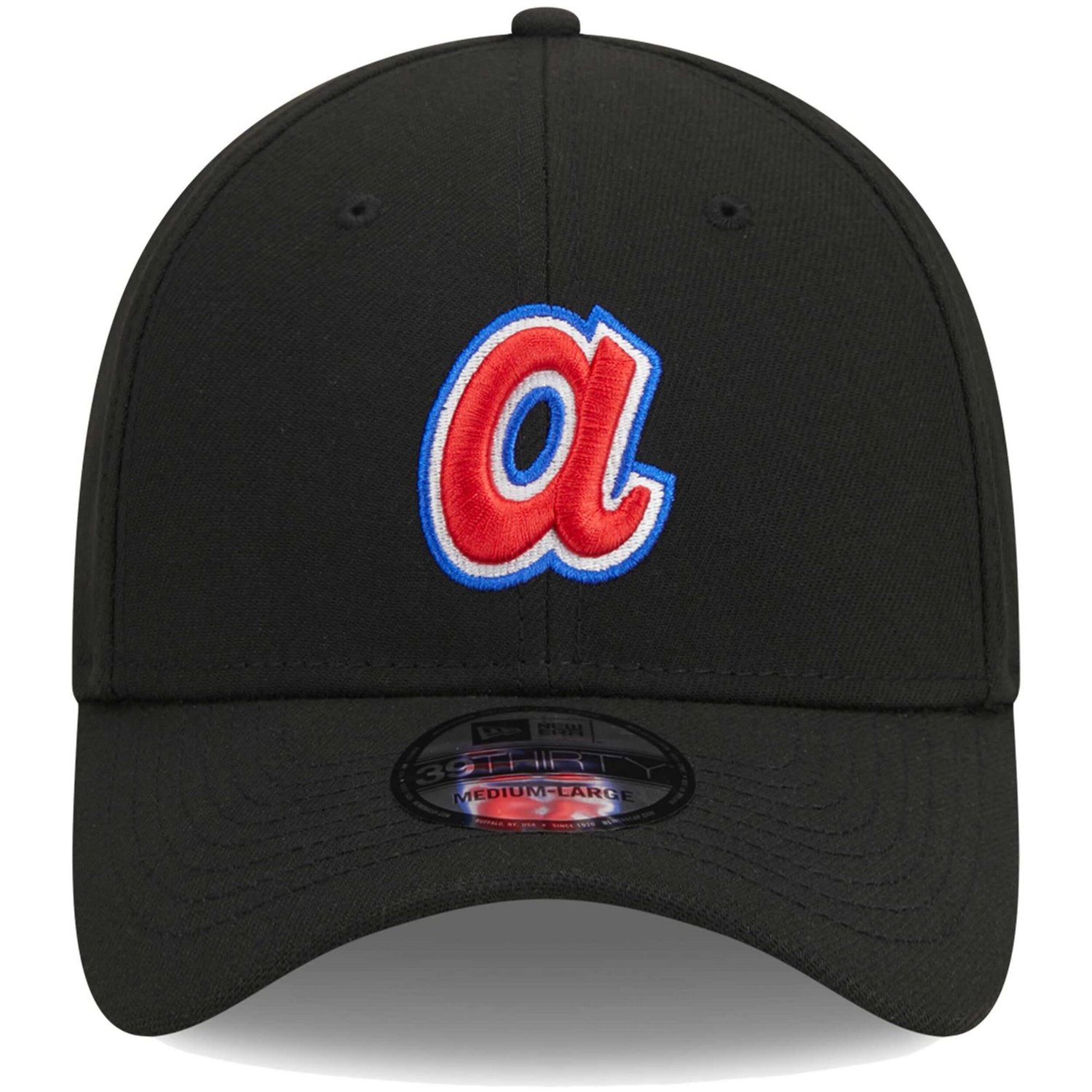 New Era Atlanta Braves Logo 39THIRTY Flex Hat                                                                                    - view number 2