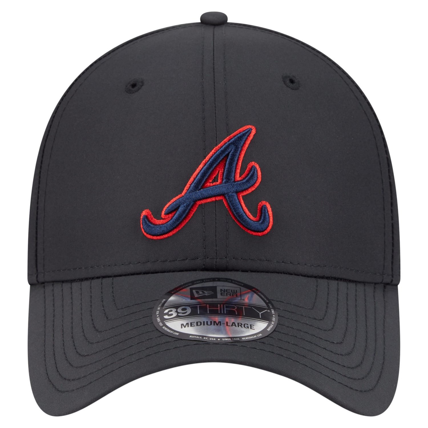 New Era Atlanta Braves Night 39THIRTY Flex Hat - view number 2