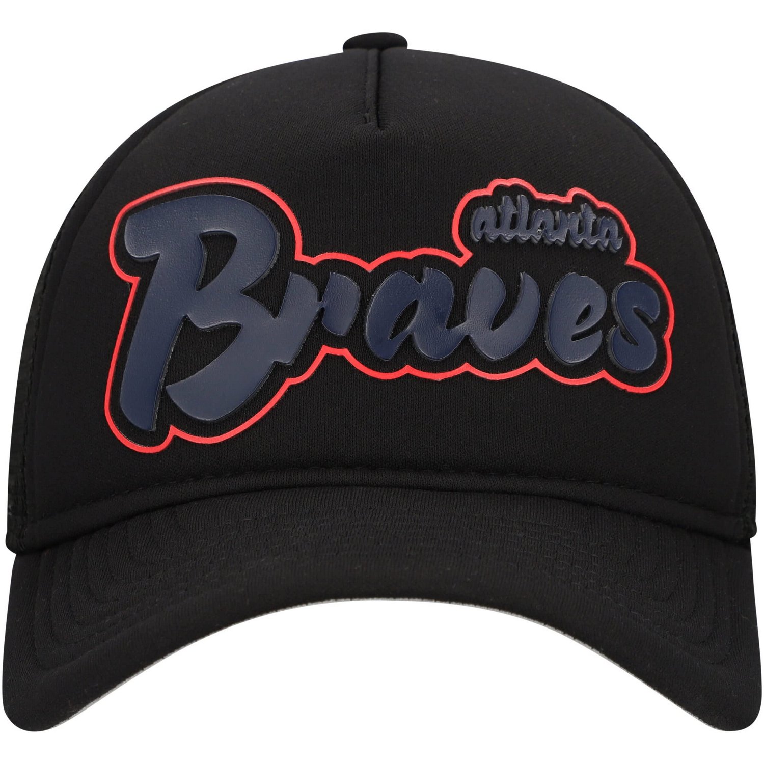 New Era Atlanta Braves Retro Bold A-Frame Trucker 9FORTY Adjustable Hat
