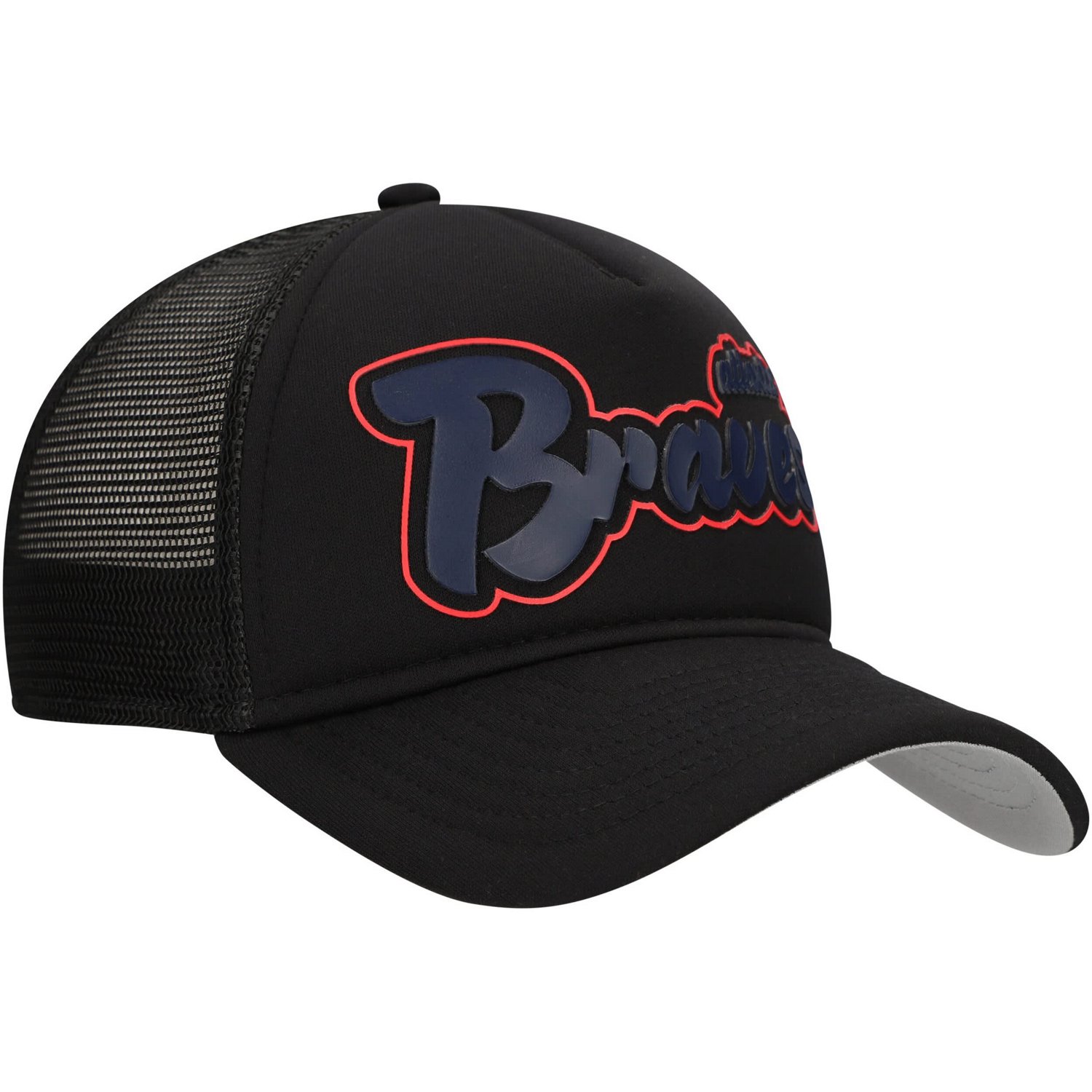 New Era Atlanta Braves Retro Bold A-Frame Trucker 9FORTY Adjustable Hat