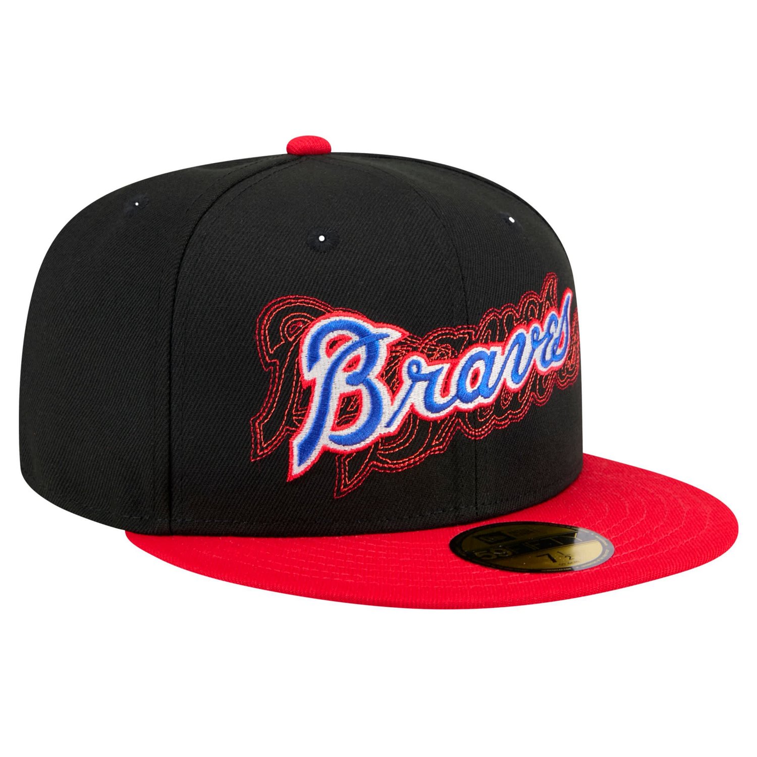 New Era Atlanta Braves Shadow Stitch 59FIFTY Fitted Hat