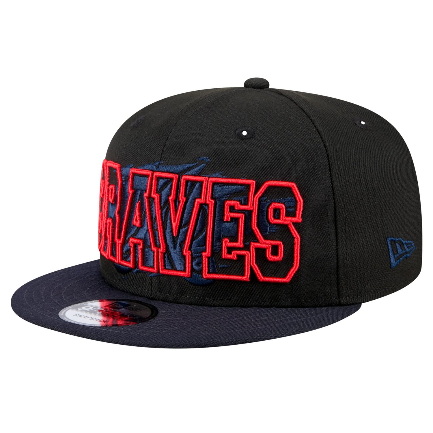 New Era Atlanta Braves Splatter 9FIFTY Snapback Hat - view number 1