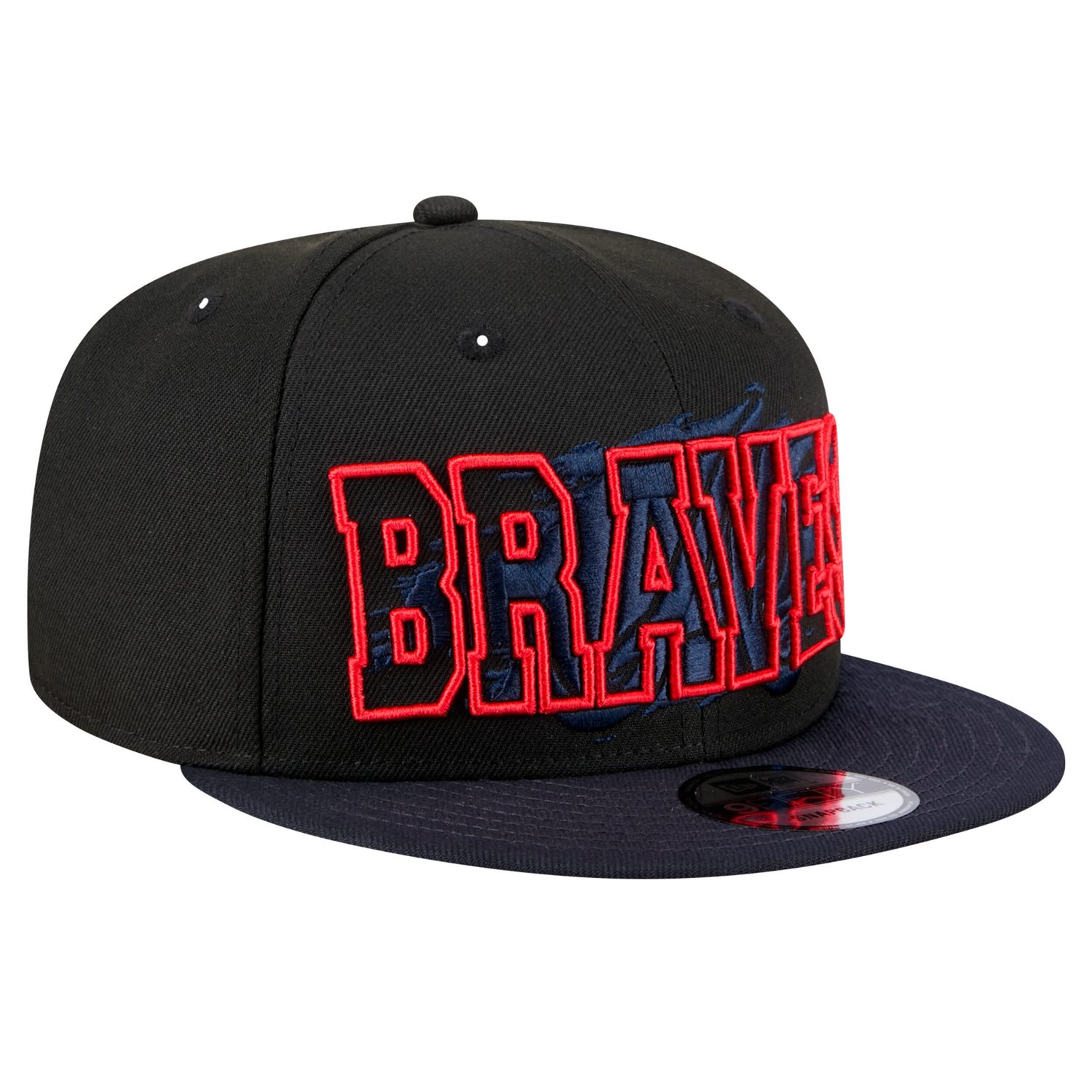 New Era Atlanta Braves Splatter 9FIFTY Snapback Hat - view number 3