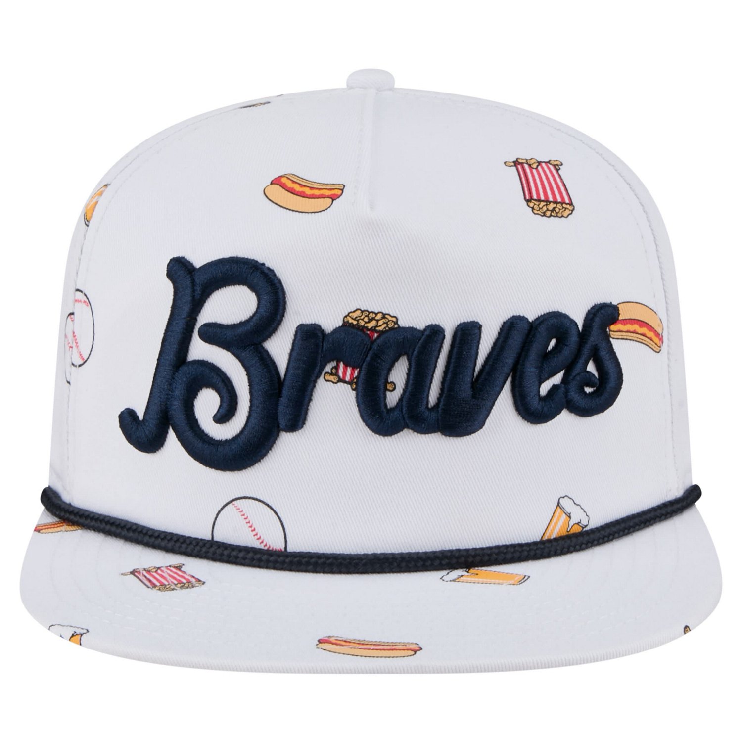 New Era Atlanta Braves Team Cheer Rope 19TWENTY Adjustable Hat - view number 2