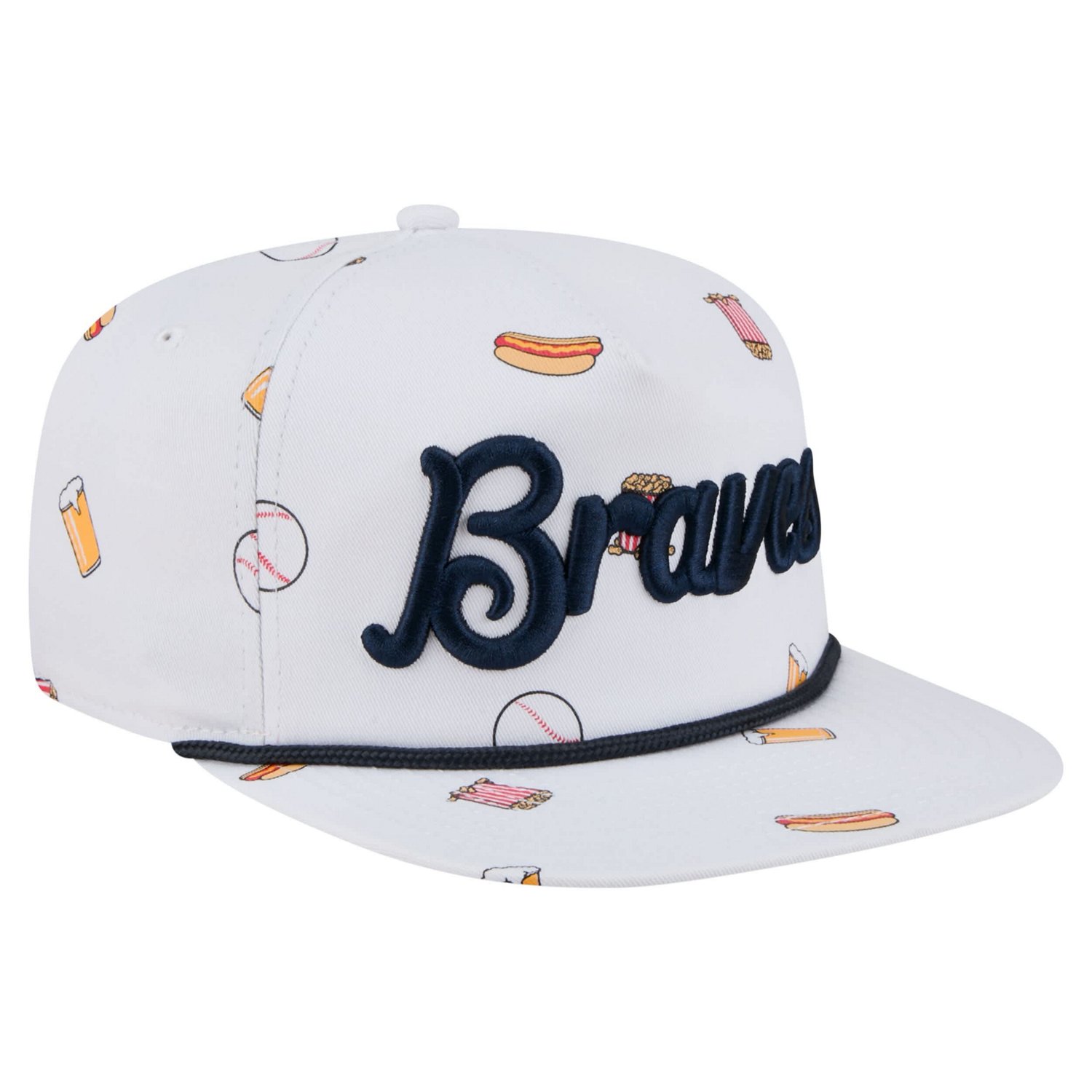 New Era Atlanta Braves Team Cheer Rope 19TWENTY Adjustable Hat - view number 3