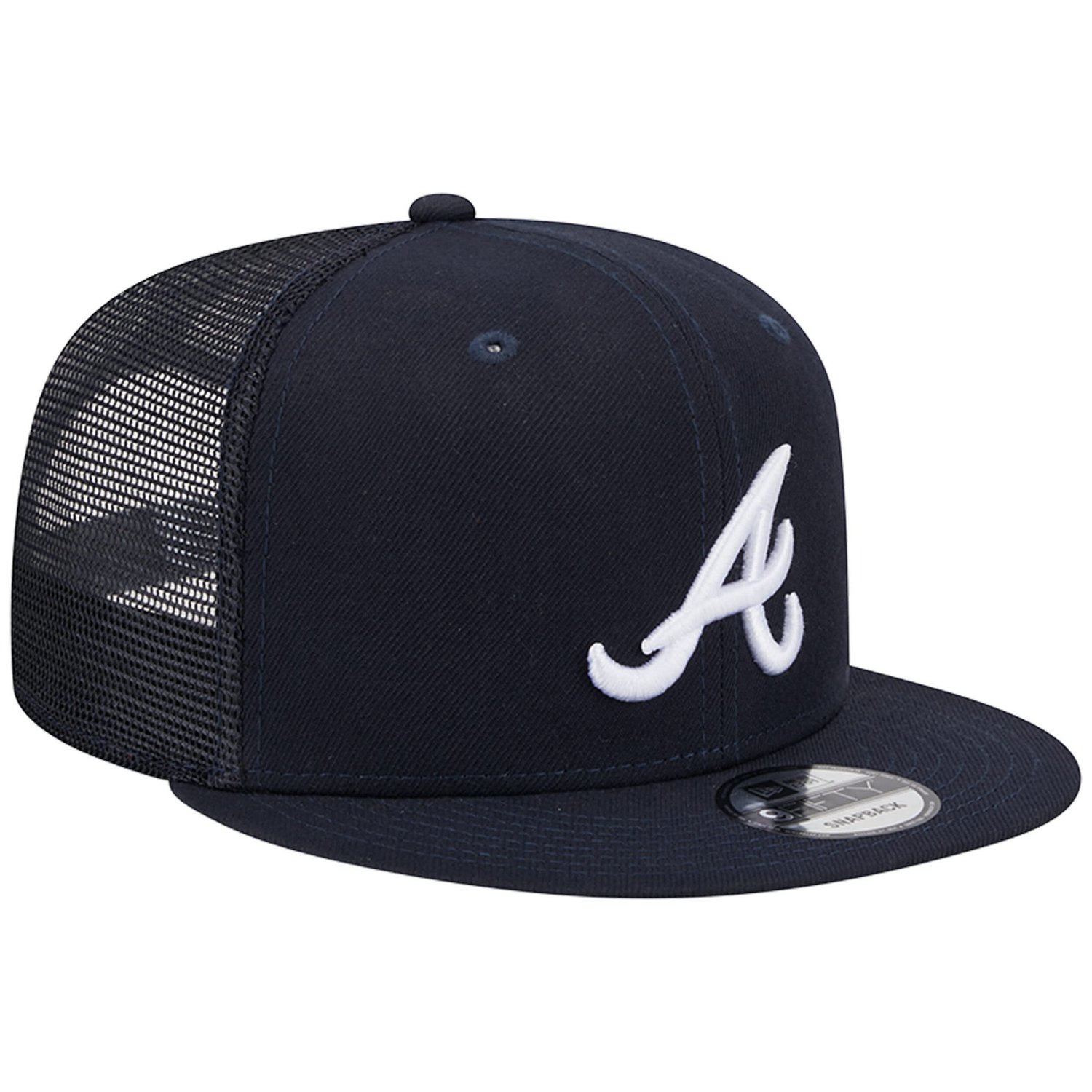 New Era Atlanta Braves Team Color Trucker 9FIFTY Snapback Hat                                                                    - view number 3