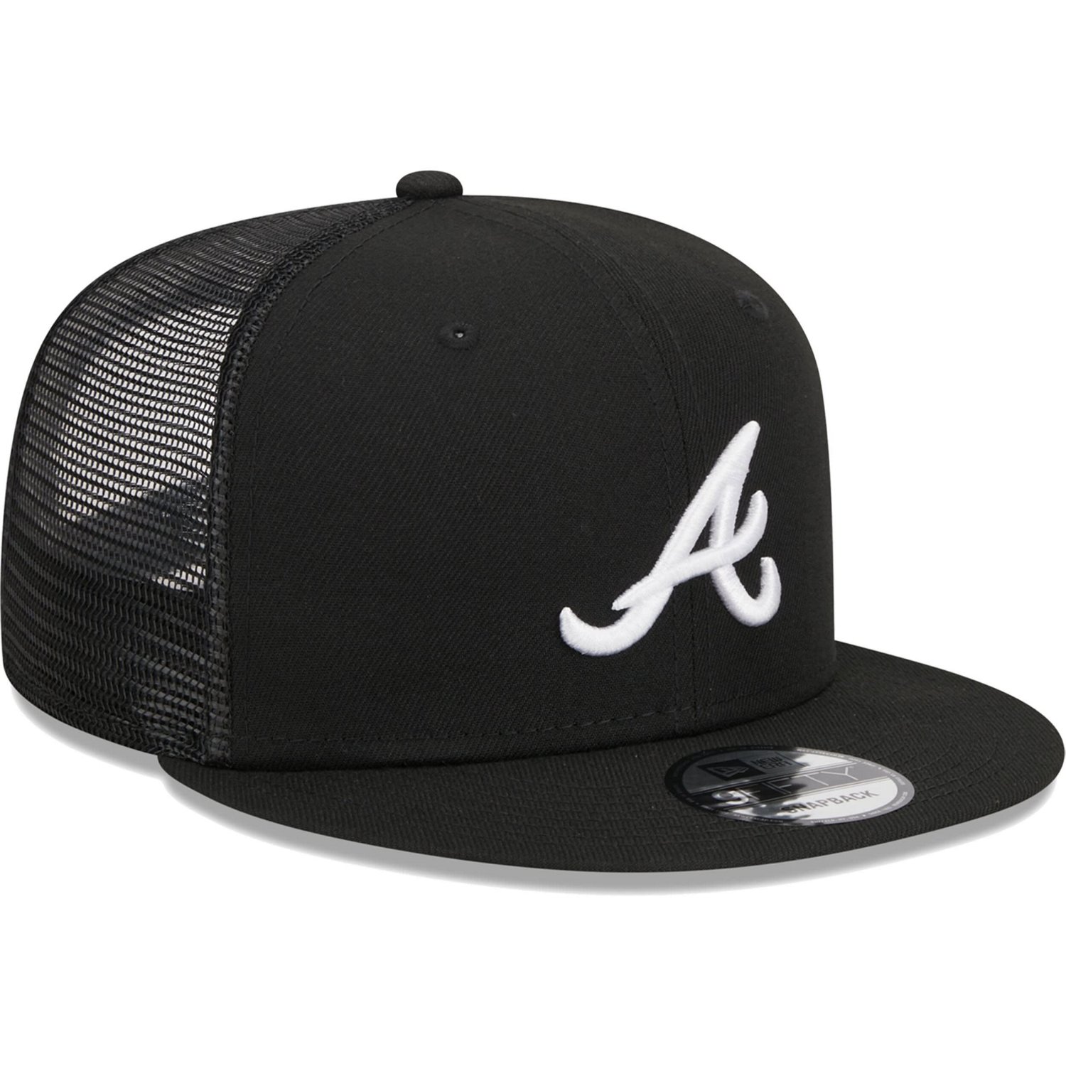 New Era Atlanta Braves Trucker 9FIFTY Snapback Hat - view number 3