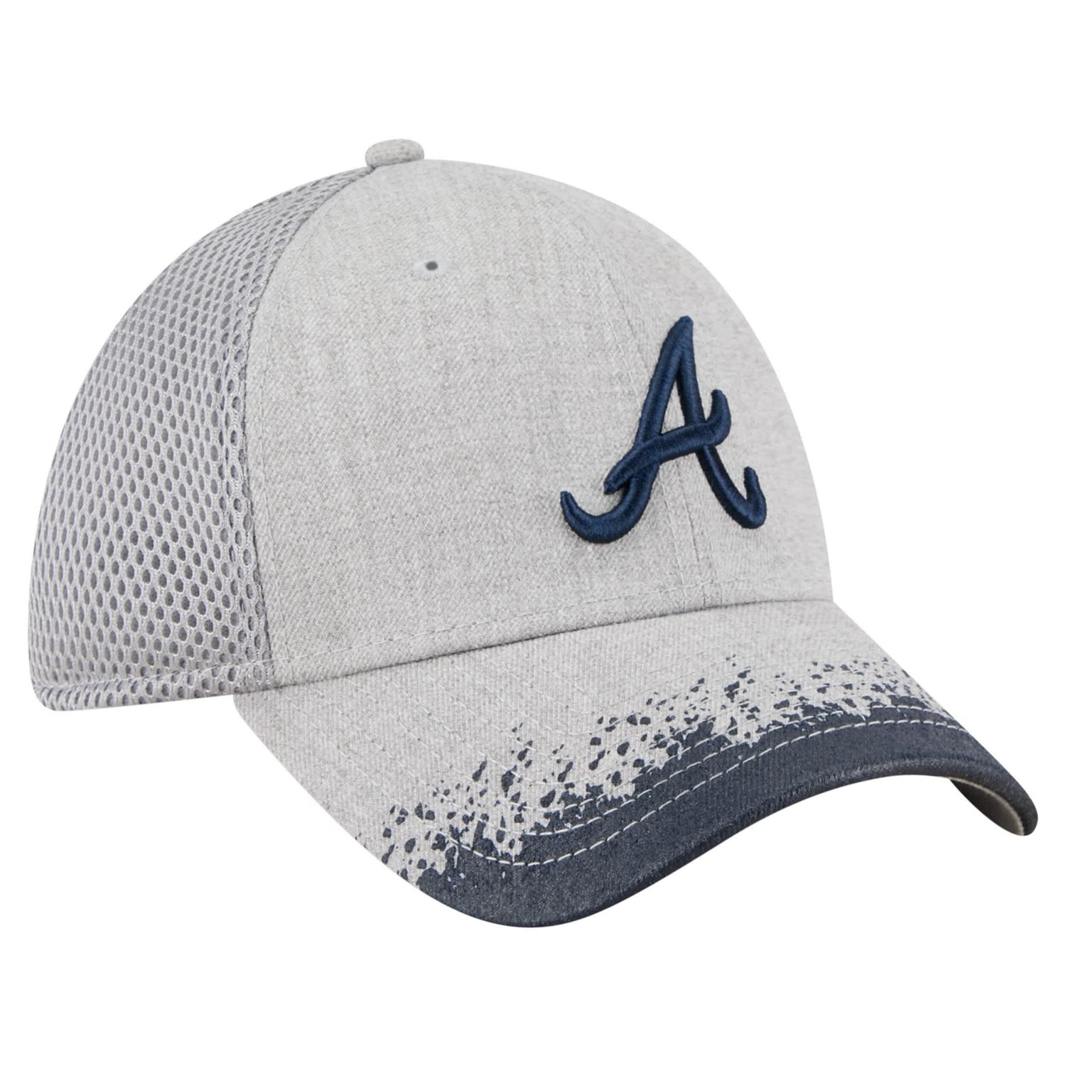 New Era Atlanta Braves Visor Paint Splatter 39THIRTY Flex Hat - view number 3