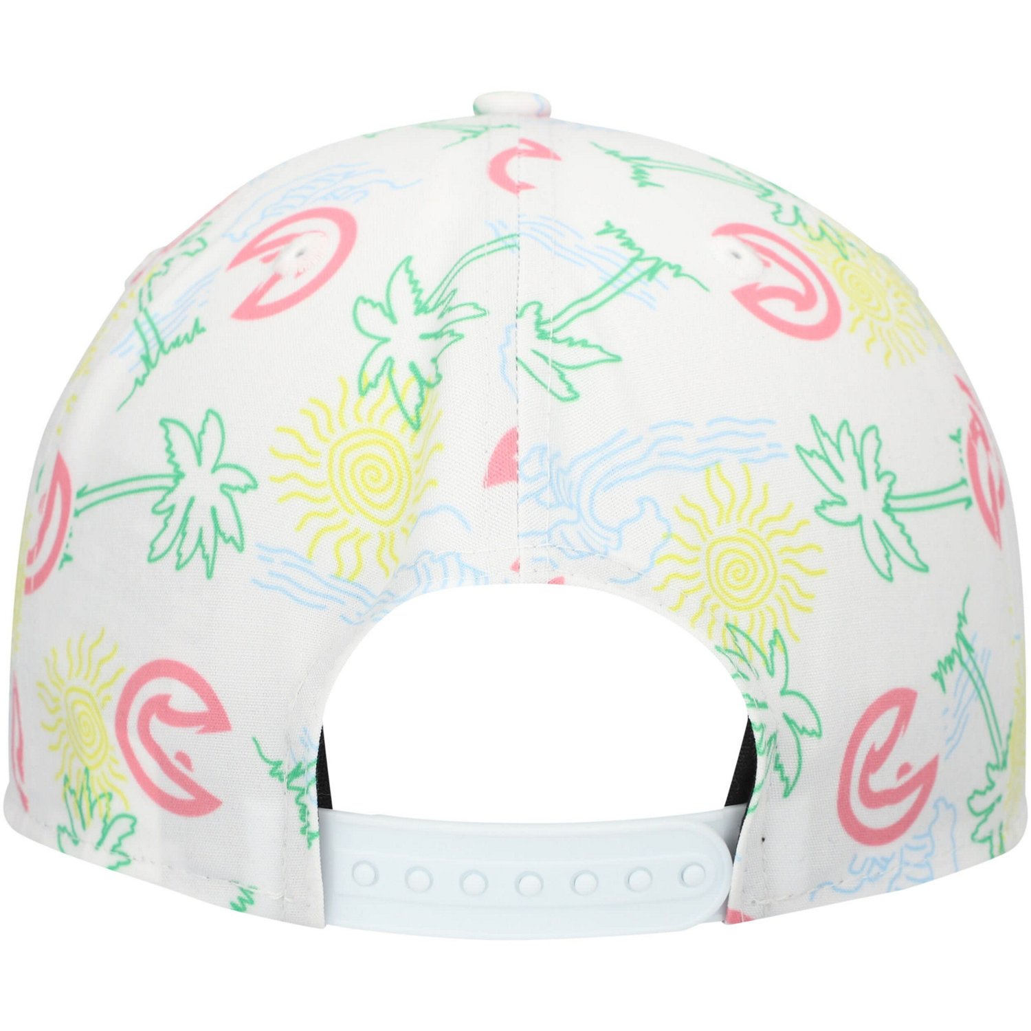 New Era Atlanta Hawks Palm Trees and Waves Golfer Adjustable Hat                                                                 - view number 4