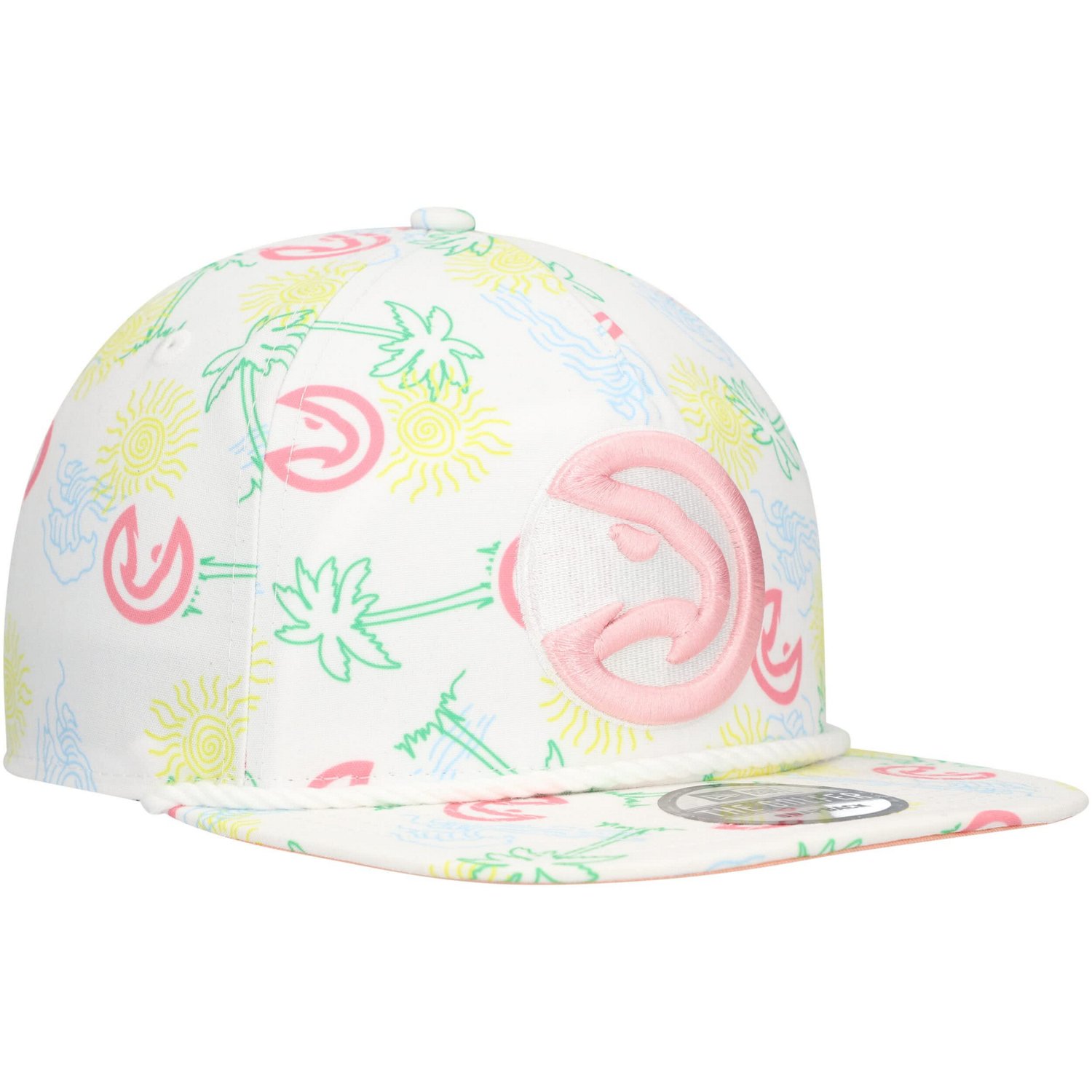 New Era Atlanta Hawks Palm Trees and Waves Golfer Adjustable Hat                                                                 - view number 3