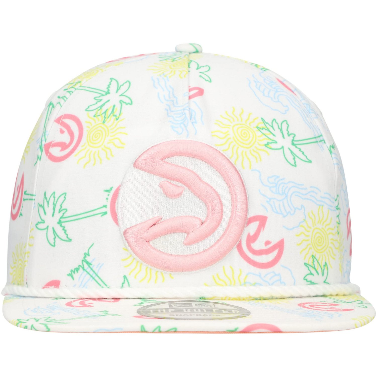 New Era Atlanta Hawks Palm Trees and Waves Golfer Adjustable Hat                                                                 - view number 2