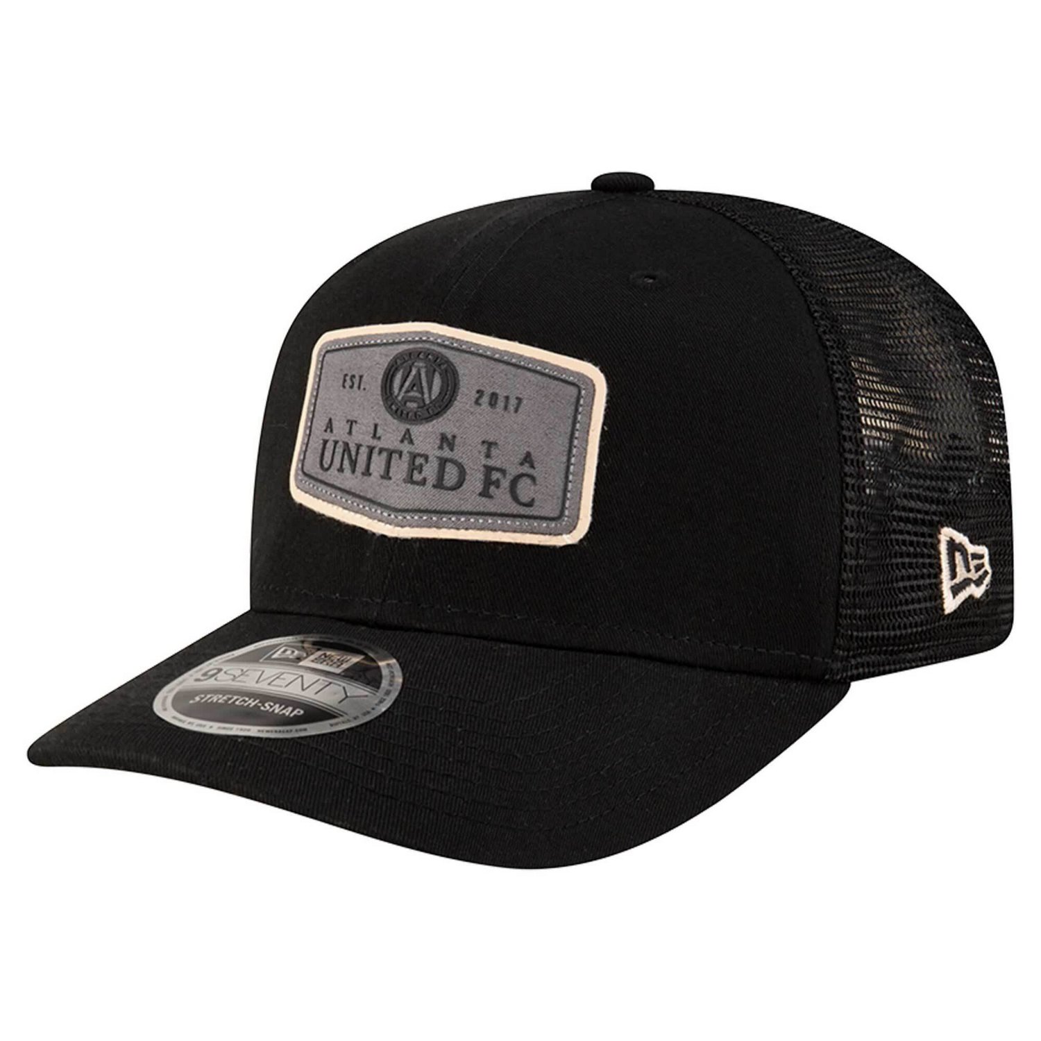 New Era Atlanta United FC Labeled 9SEVENTY Trucker Stretch-Snap Adjustable Hat                                                   - view number 1