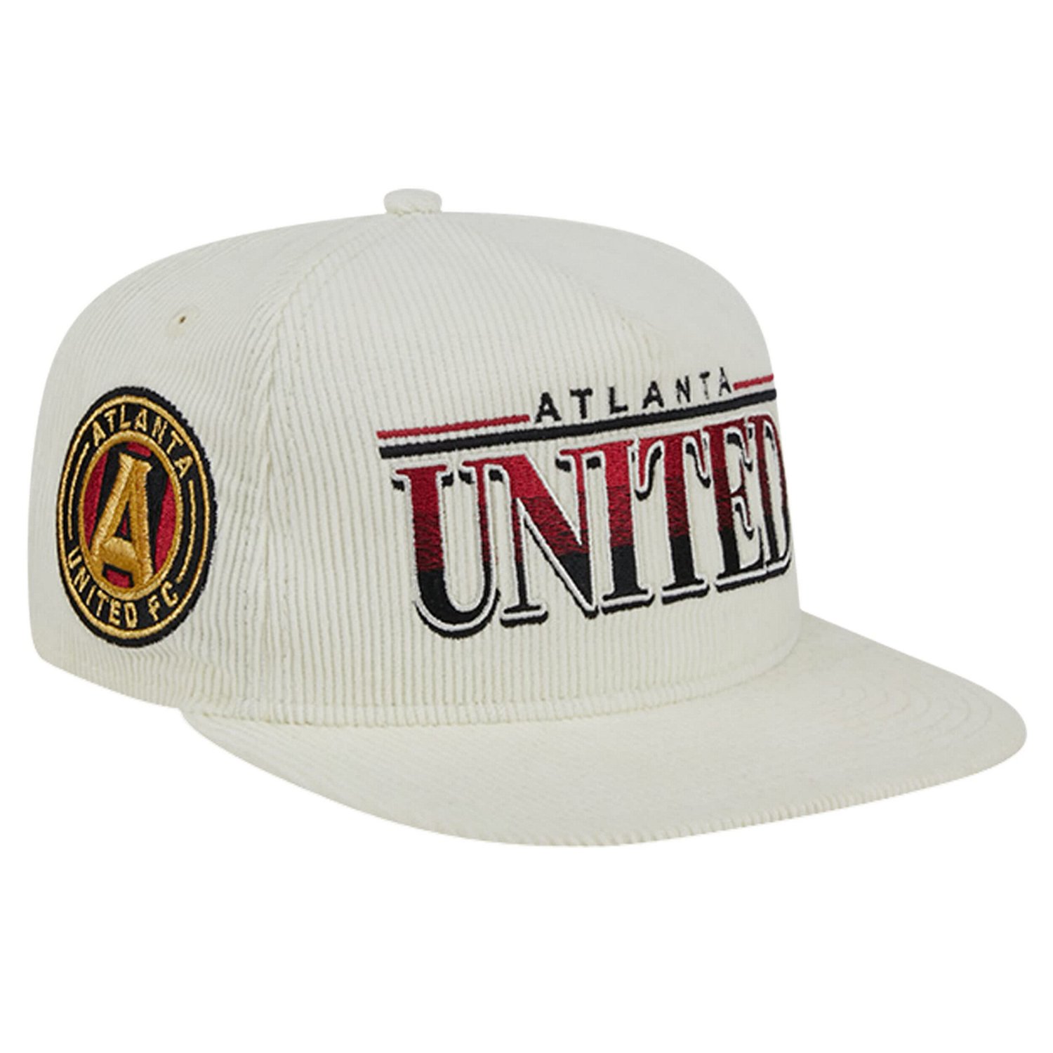 New Era Atlanta United FC Throwback Corduroy Golfer Adjustable Hat