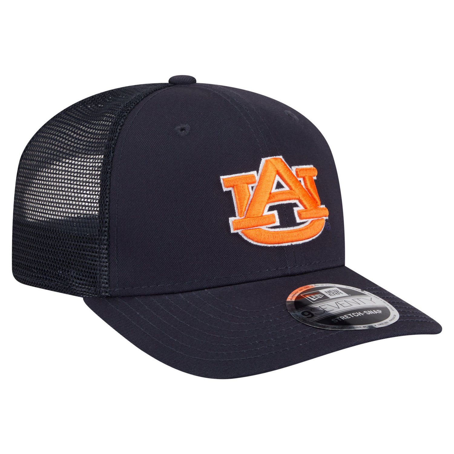 New Era Auburn Tigers Primary 9SEVENTY Trucker Stretch-Snap Hat - view number 3