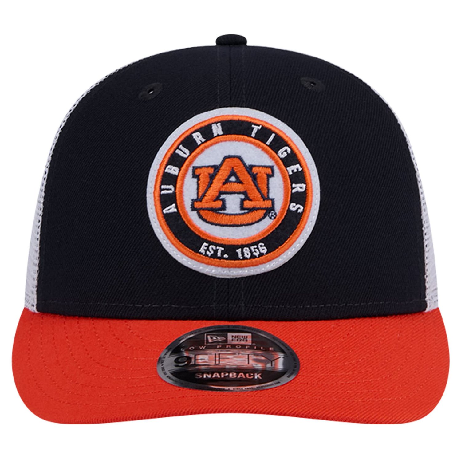 New Era Auburn Tigers Throwback Circle Patch 9FIFTY Trucker Snapback Hat - view number 2