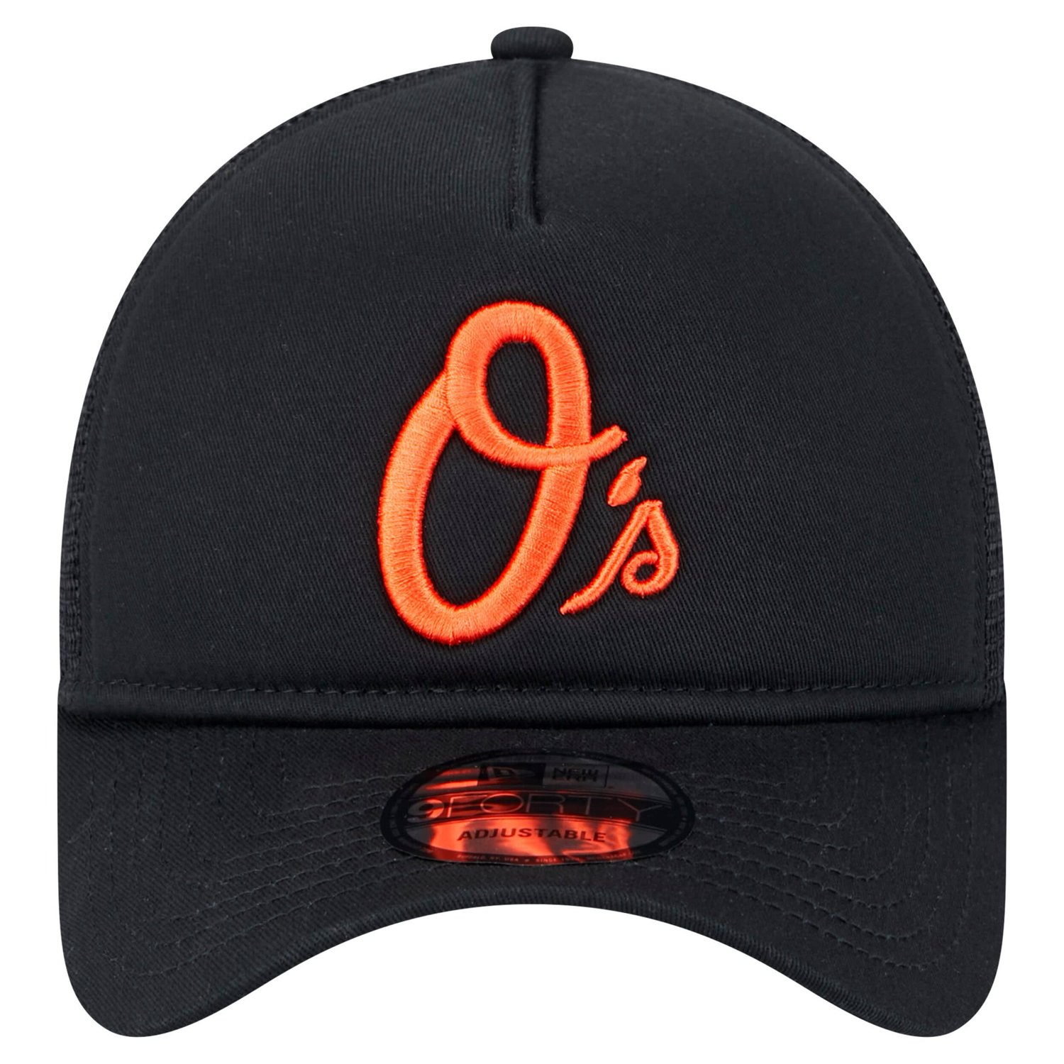 New Era Baltimore Orioles 9FORTY A-Frame Trucker Adjustable Hat - view number 2