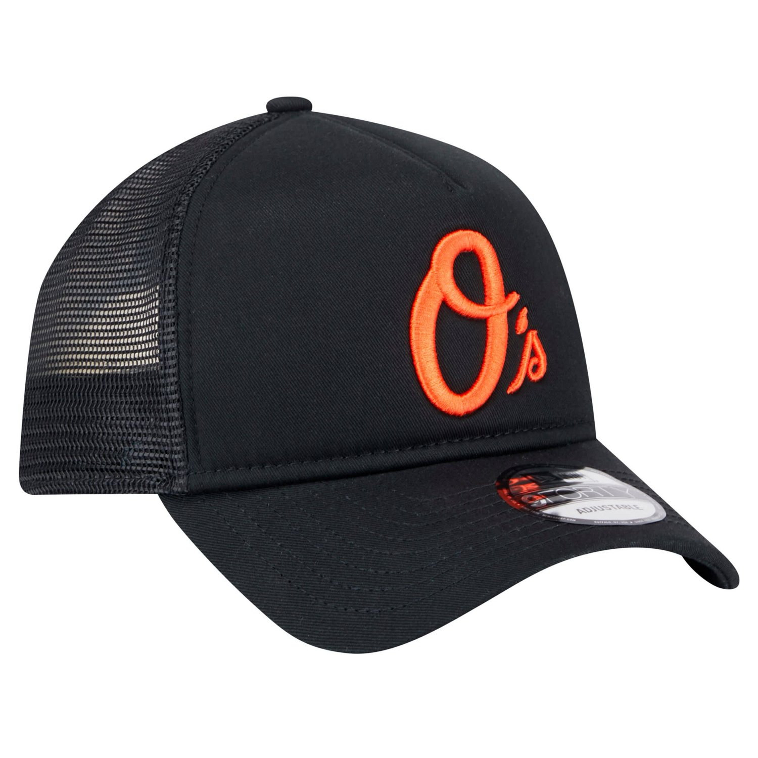 New Era Baltimore Orioles 9FORTY A-Frame Trucker Adjustable Hat - view number 3