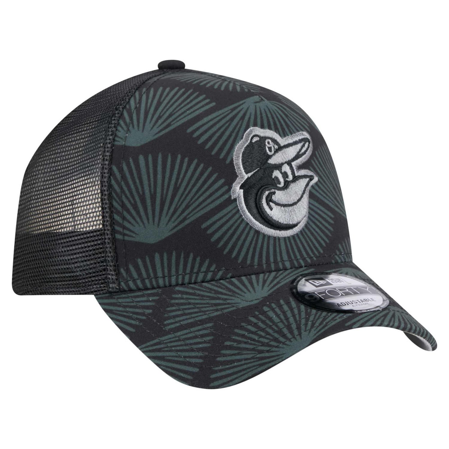 New Era Baltimore Orioles 9FORTY A-Frame Trucker Adjustable Hat - view number 3