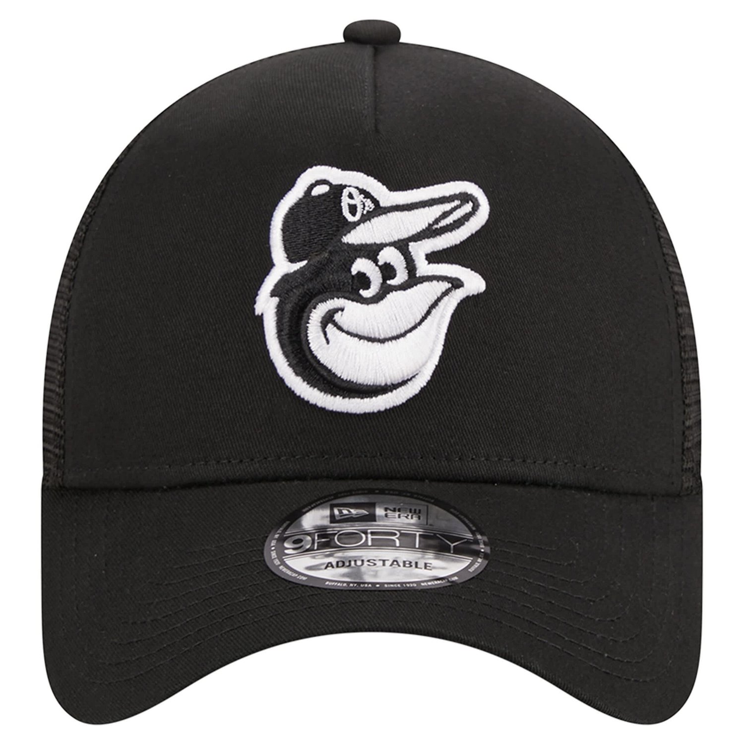 New Era Baltimore Orioles A-Frame 9FORTY Trucker Adjustable Hat - view number 2