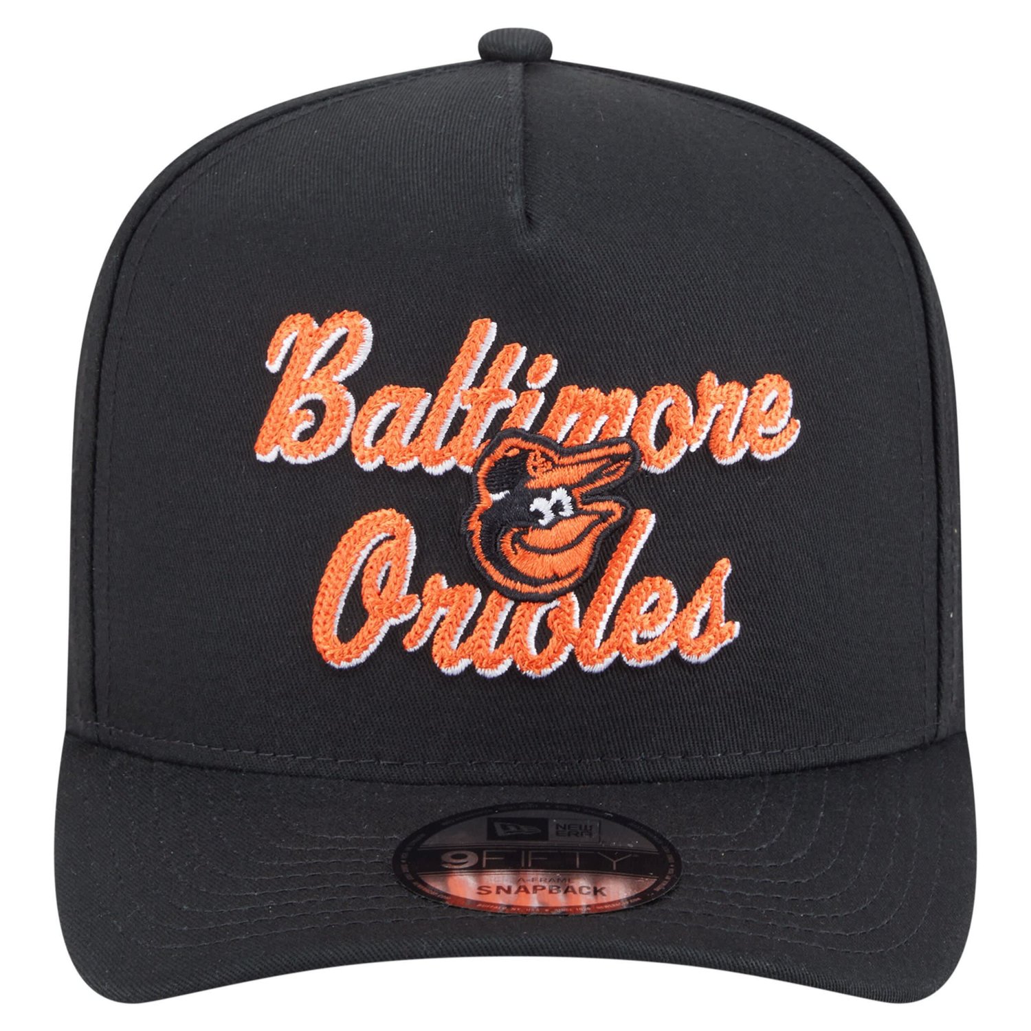 New Era Baltimore Orioles Chainstitch 9FIFTY A-Frame Snapback Hat - view number 2