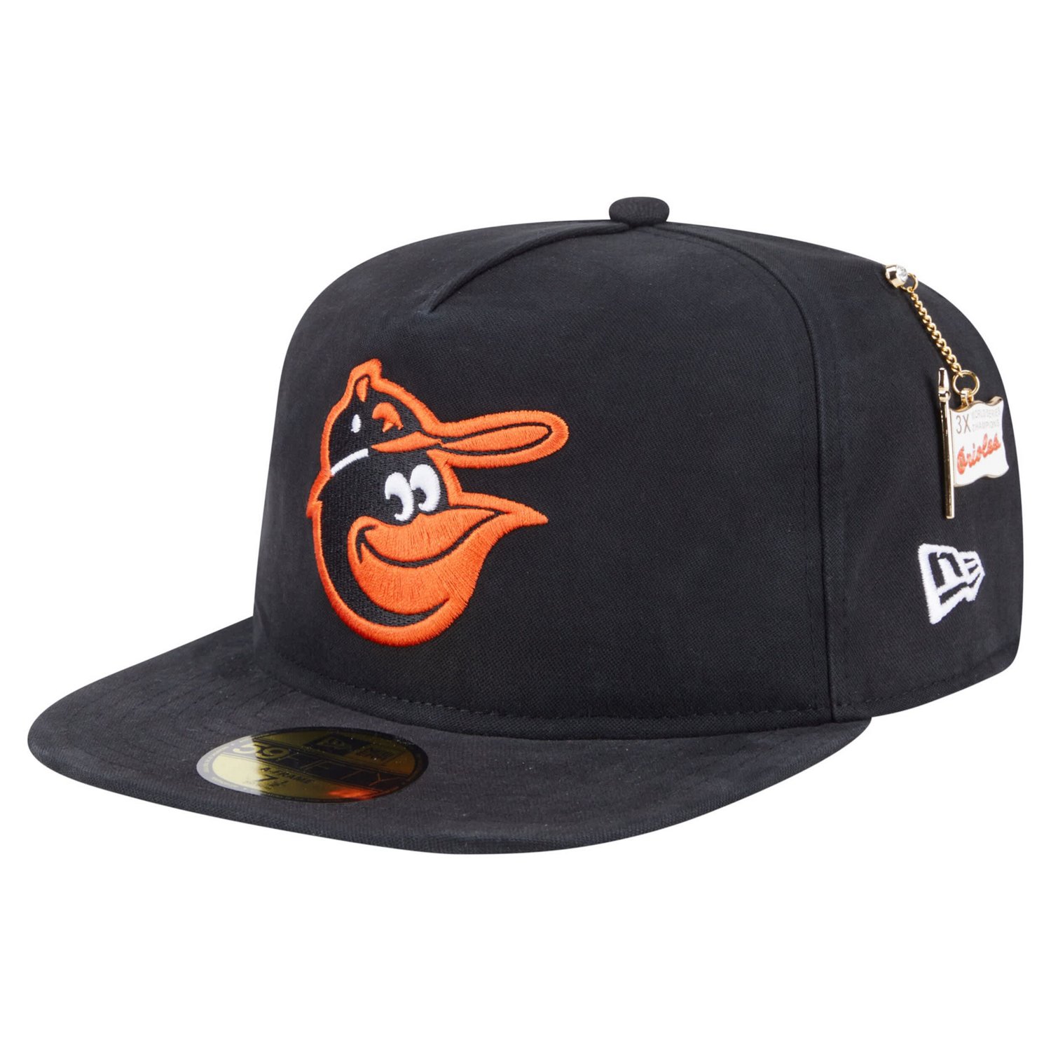 New Era Baltimore Orioles Championship Side Flag A-Frame 59FIFTY Fitted Hat