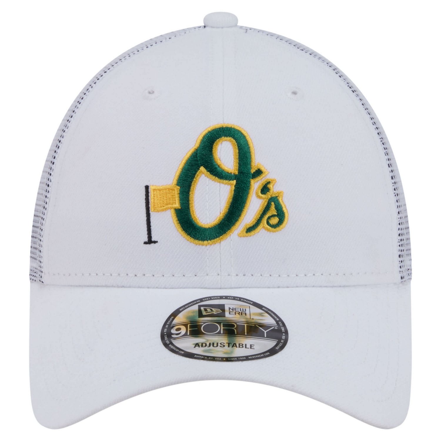 New Era Baltimore Orioles Flag 9FORTY Trucker Adjustable Hat - view number 2