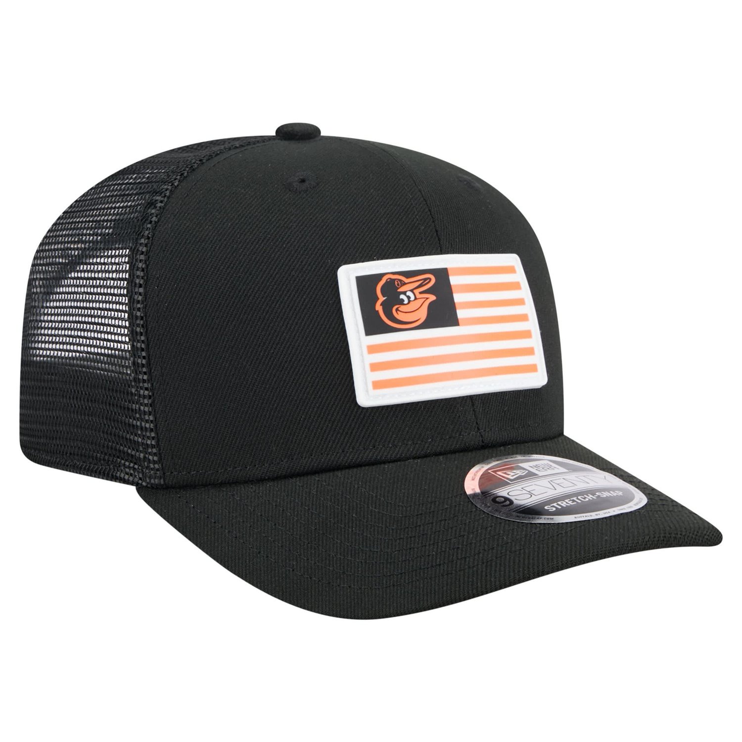 New Era Baltimore Orioles Flag 9SEVENTY Stretch-Snap Hat - view number 3