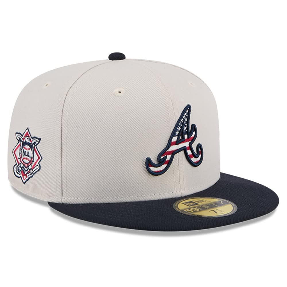 New Era /Black Atlanta Braves 2024 Fourth of July 59FIFTY Fitted Hat