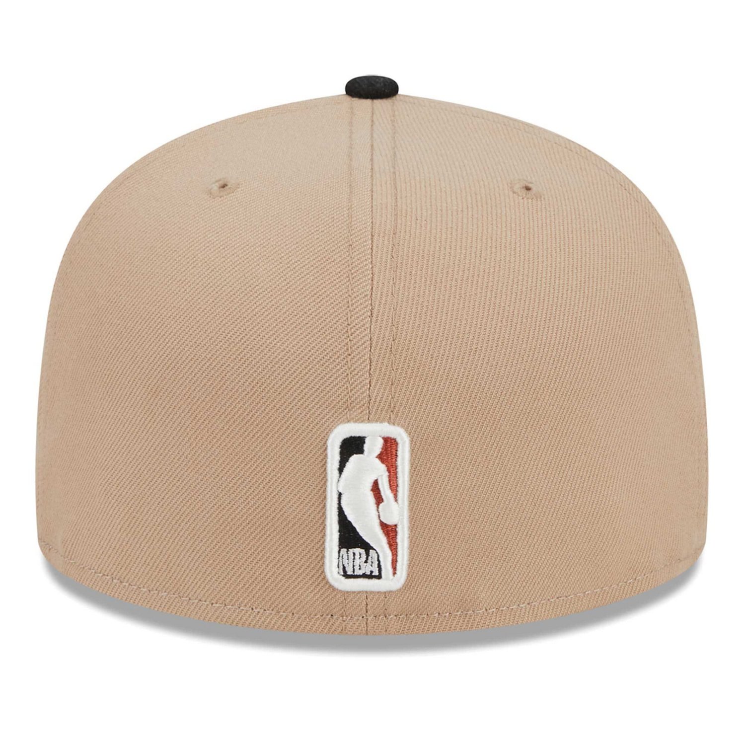 New Era Black Burnt Orange Logo 2-Tone 59FIFTY Fitted Hat - view number 4