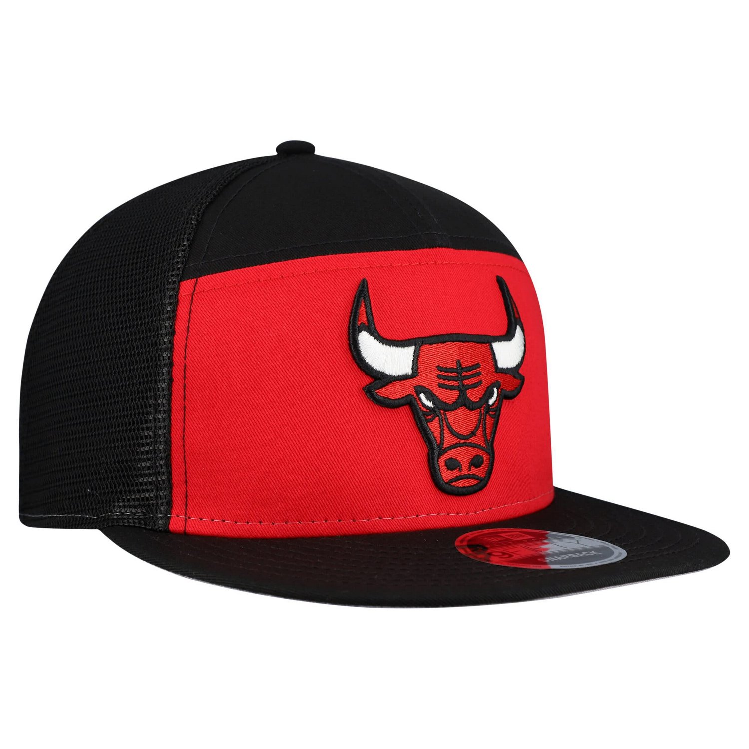 New Era Black Chicago Bulls Outdoor Split Panel 9FIFTY Snapback Hat - view number 3
