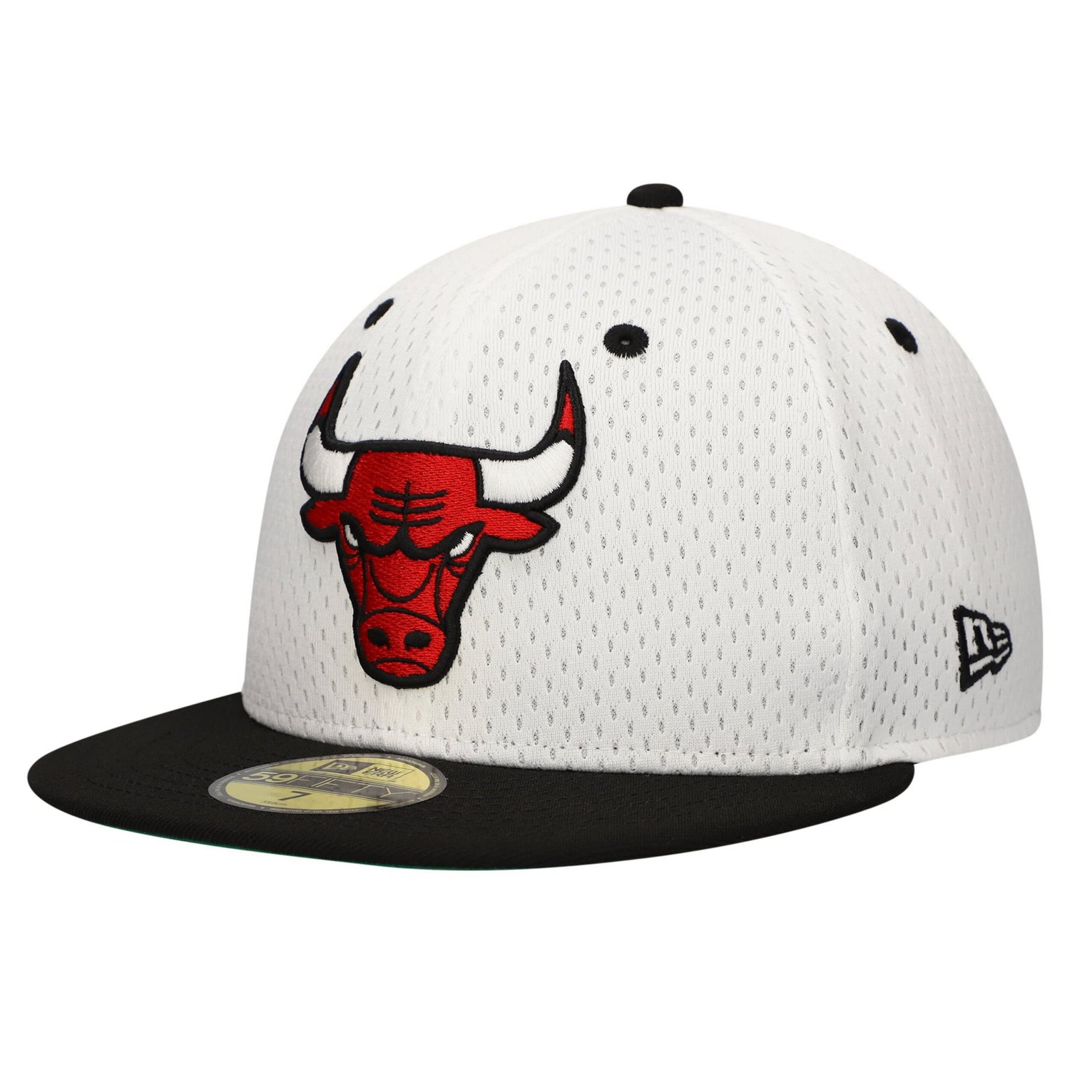 New Era Black Chicago Bulls Throwback 2Tone 59FIFTY Fitted Hat - view number 3