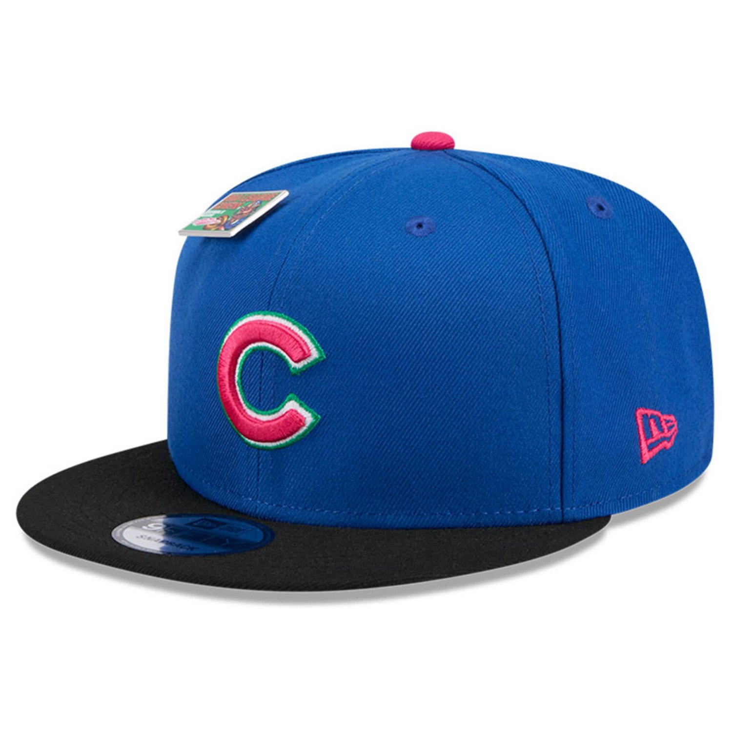 New Era /Black Chicago Cubs Watermelon Big League Chew Flavor Pack 9FIFTY Snapback Hat                                           - view number 3