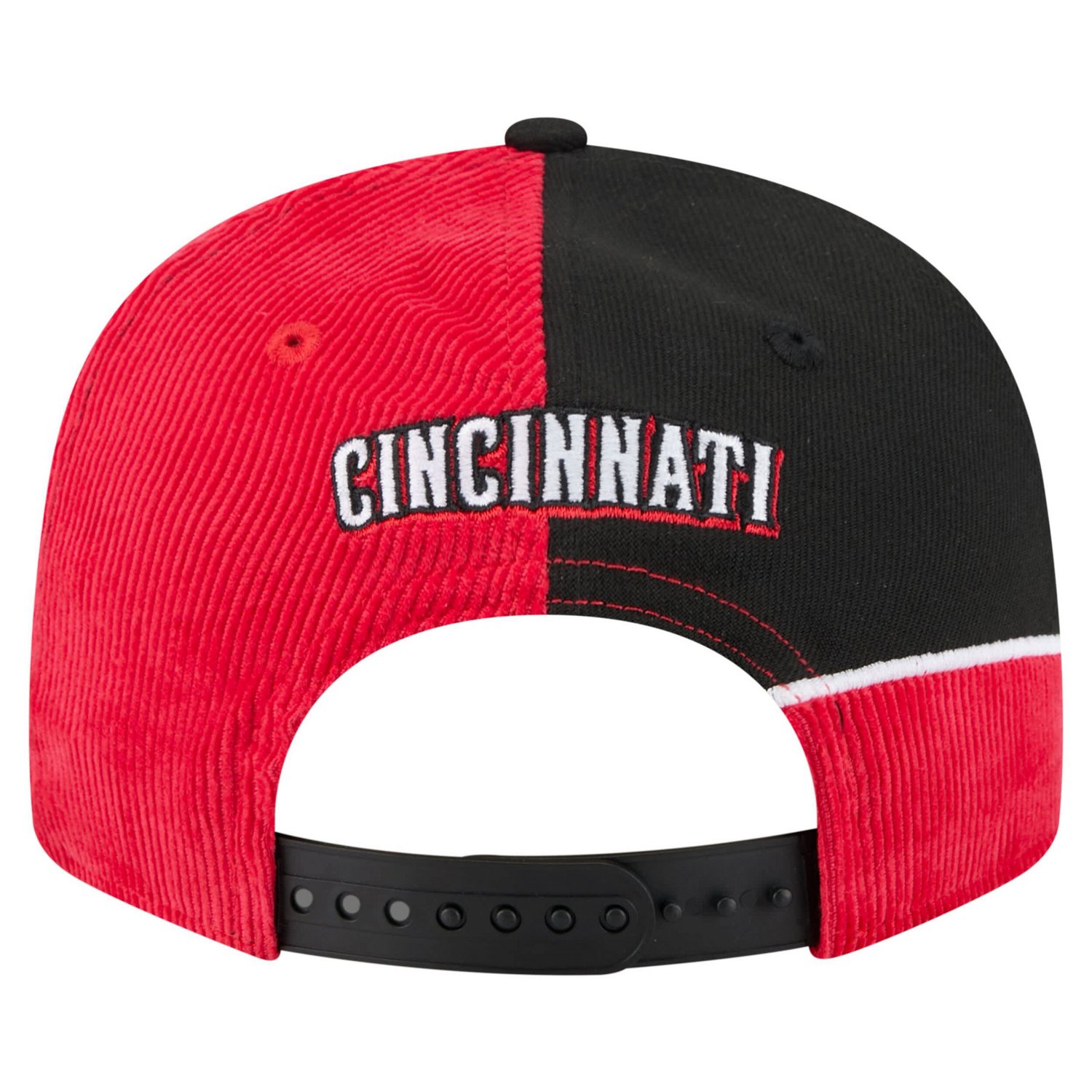 New Era Black Cincinnati s Retro Split Corduroy Snapback Hat - view number 4