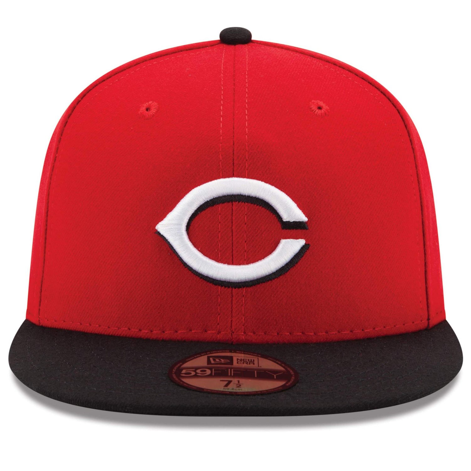 New Era Black Cincinnati s Road Authentic Collection On-Field 59FIFTY Fitted Hat