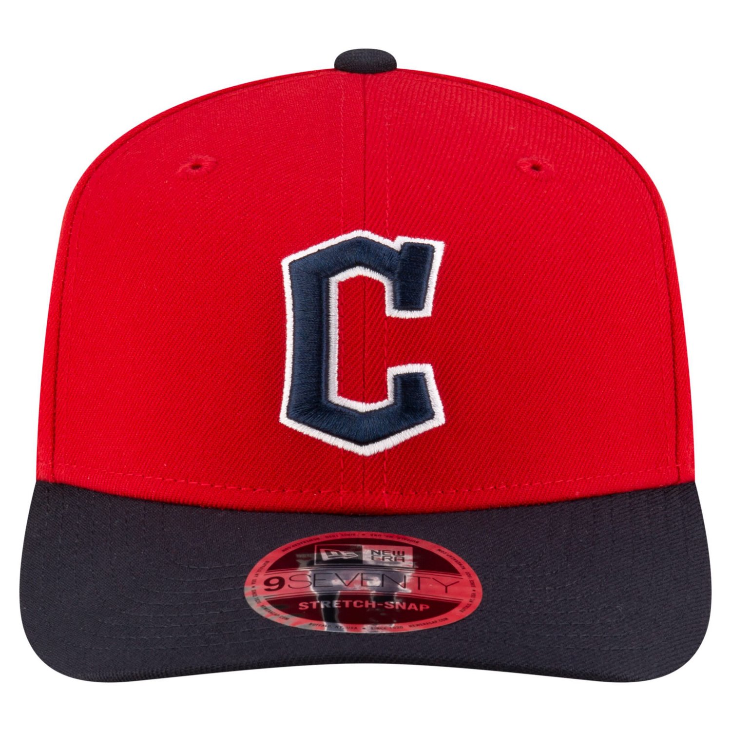 New Era Black Cleveland Guardians Player Replica 9SEVENTY Adjustable Hat                                                         - view number 2
