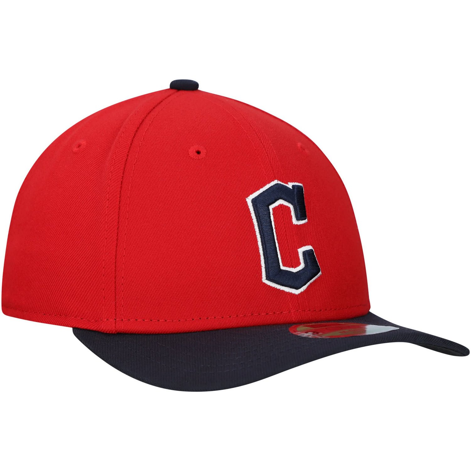 New Era Black Cleveland Guardians Replica 9FORTY Adjustable Hat                                                                  - view number 3